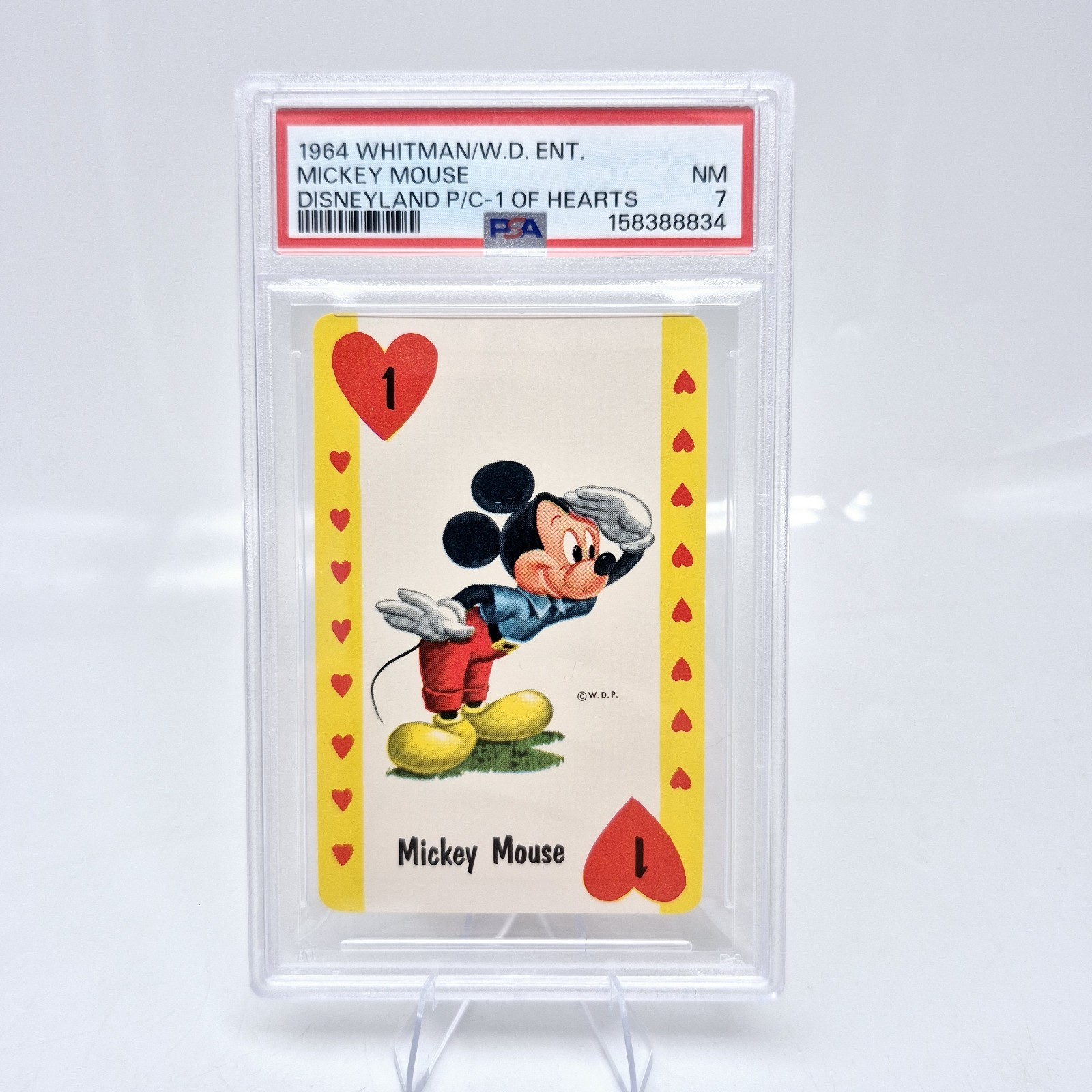 1964 Disney Mickey Mouse PSA 7 Disneyland  Whitman #1 of Hearts