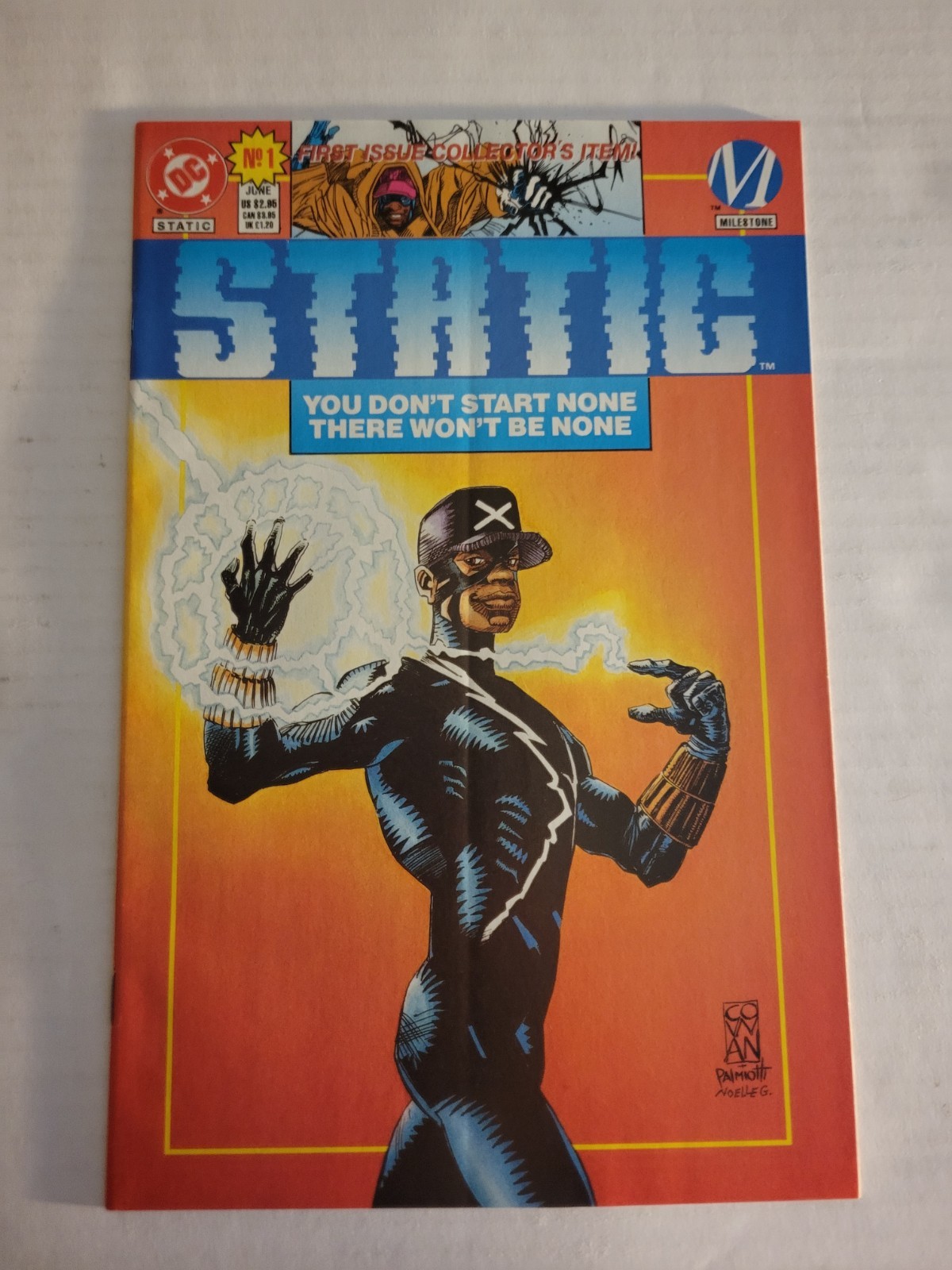 Static #1 (1993) Collector's Ed. DC Comics Milestone McDuffie John Paul Leon