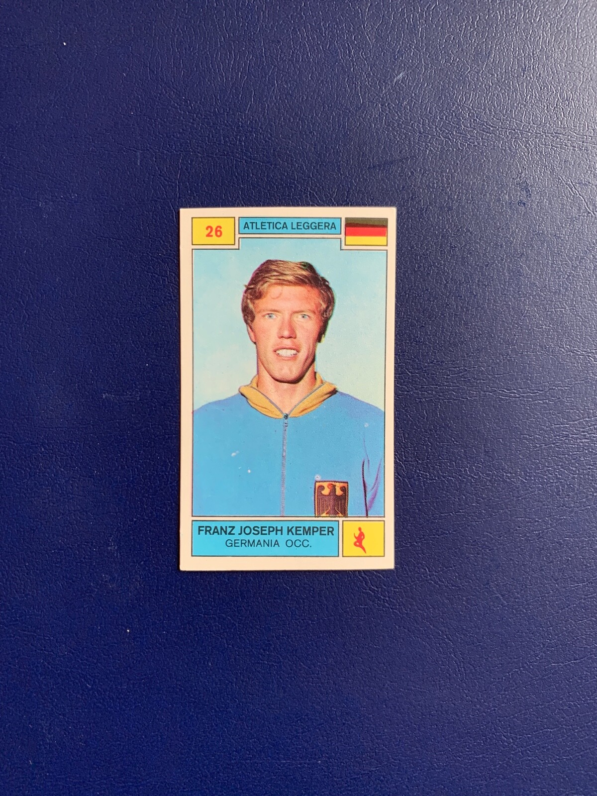 PANINI 1969 70 SPORT CHAMPIONS KEMPER 26 NEW ORIGINAL MINT NEW CARD