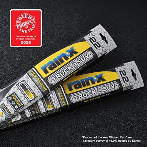 870122 Truck & SUV Rugged Series Premium Wiper Blades, 22 Inch Windshield Rain-X