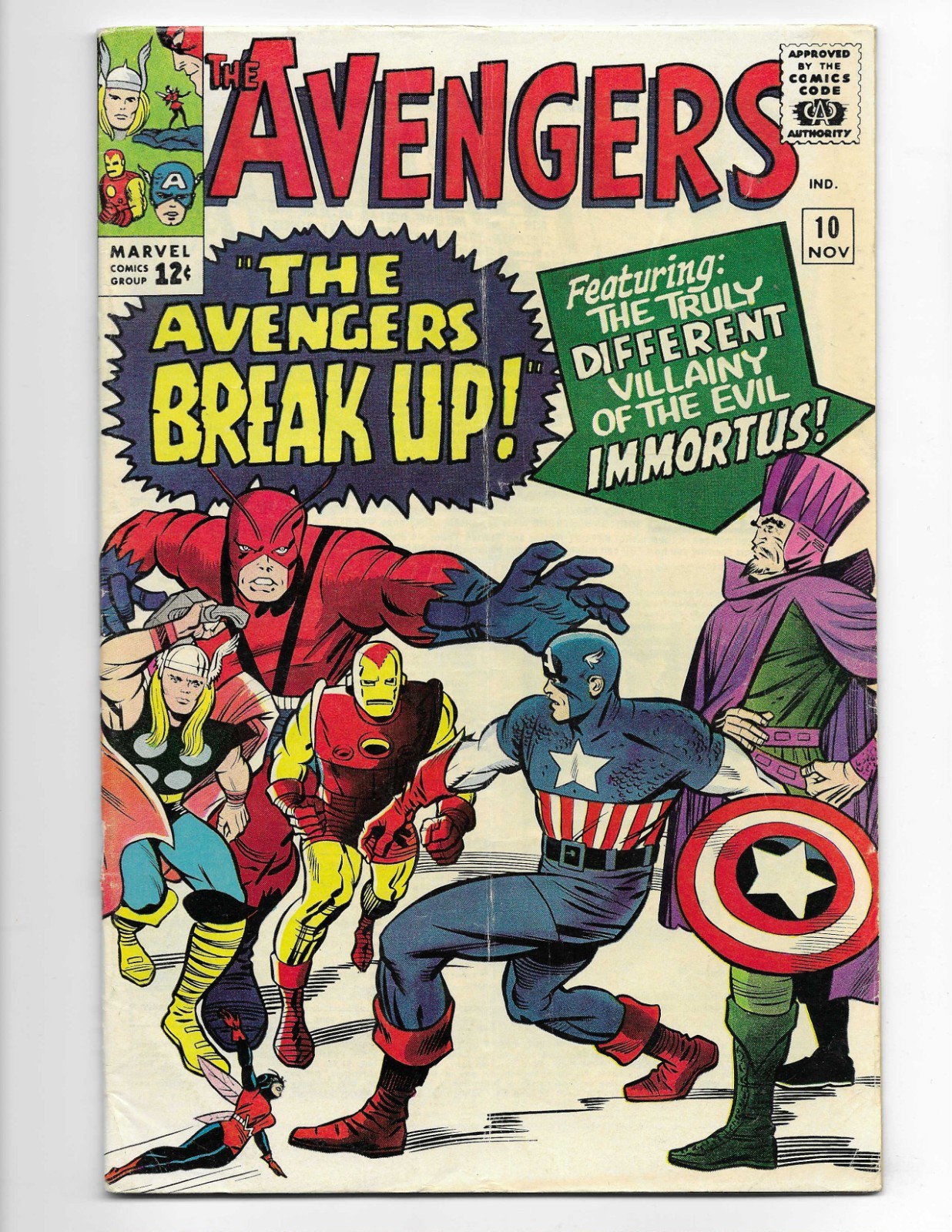Avengers 10 1964 Marvel Comics VG+ 4.5 1st Immortus Thor Kang Captain America