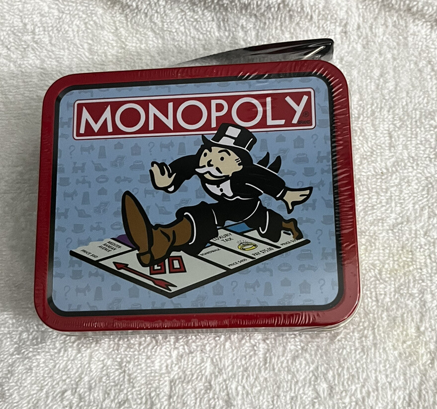 Monopoly LunchBox Metal Mini Size 1997 Hasbro Rich Uncle Pennybags SEALED MINT 