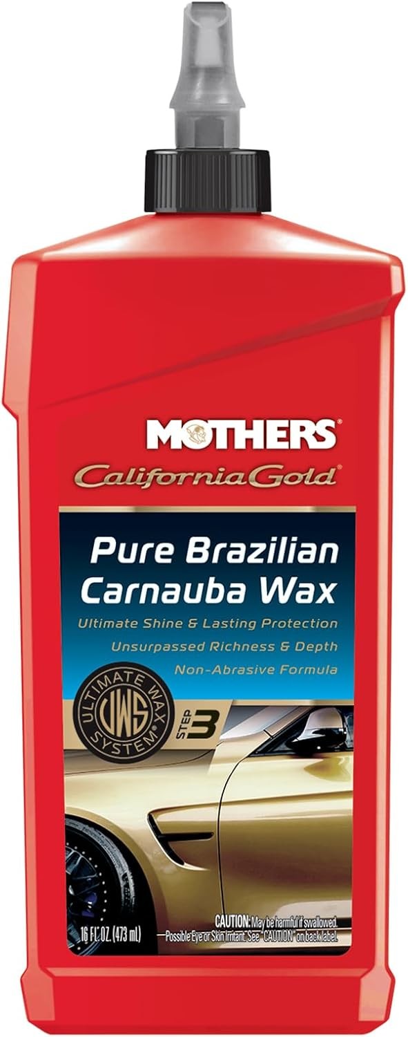Mothers California Gold Pure Brazilian Carnauba Liquid Wax, Step 3, 16 fl. oz.
