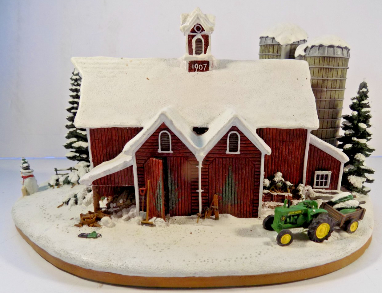 Danbury Mint TWIN PINES Farm Building John Deere Licensed Collection