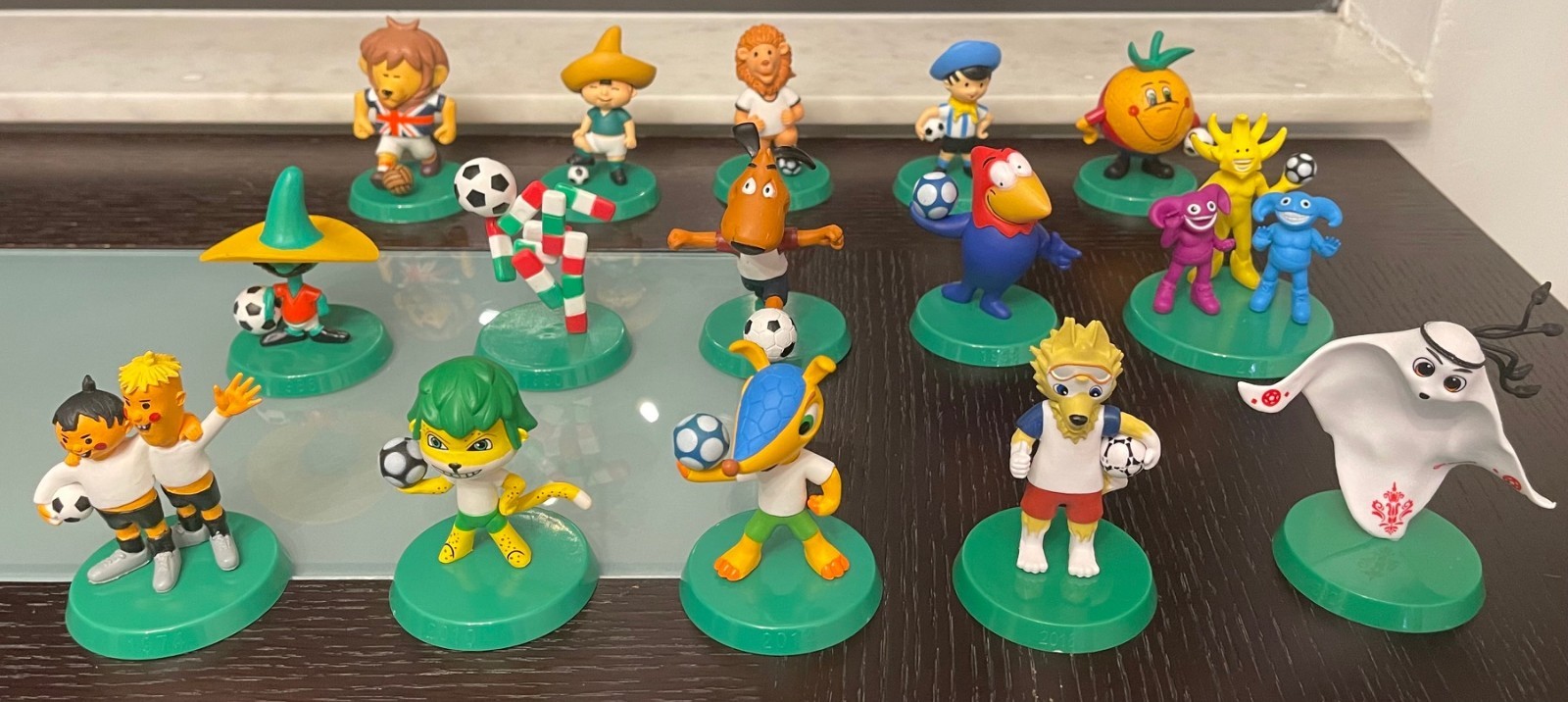 Set of Mascots from World Cups