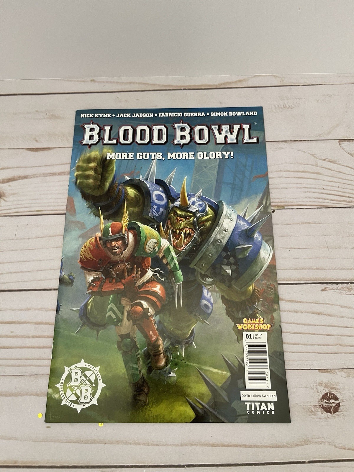 BLOOD BOWL MORE GUTS MORE GLORY Comic Issue 1 — 28 Pages — 2017 Titan Comics VF+