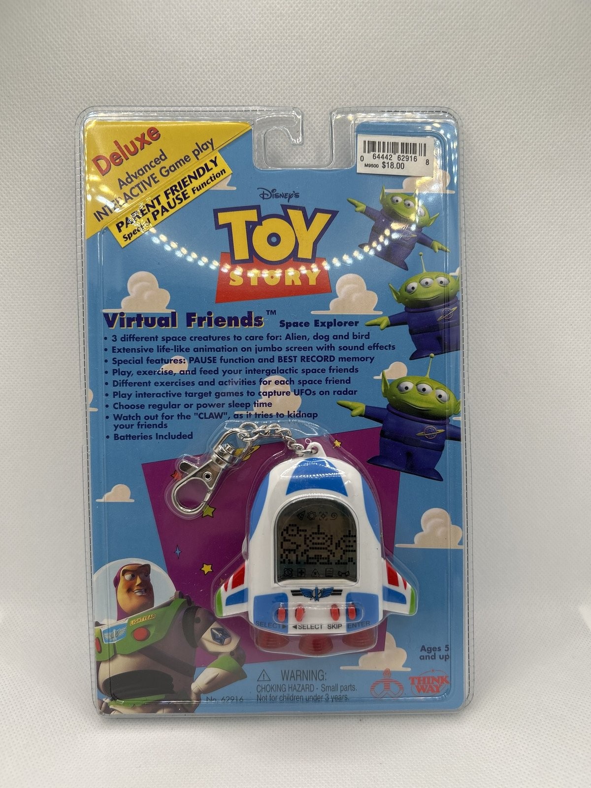Disney Toy Story Virtual Friends Space Explorer Thinkway Sealed Vintage 1990s