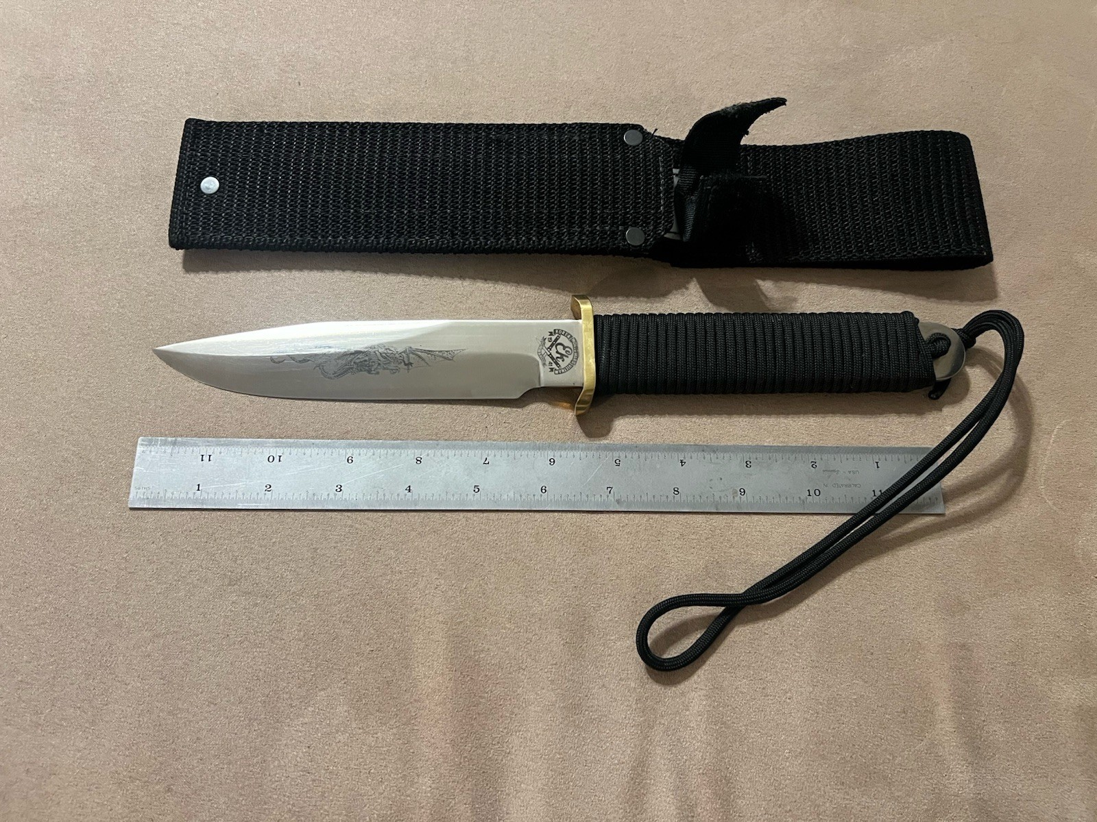 John EK Model PB-5 Commando Knife Rare Dragon Edition Effingham IL USA