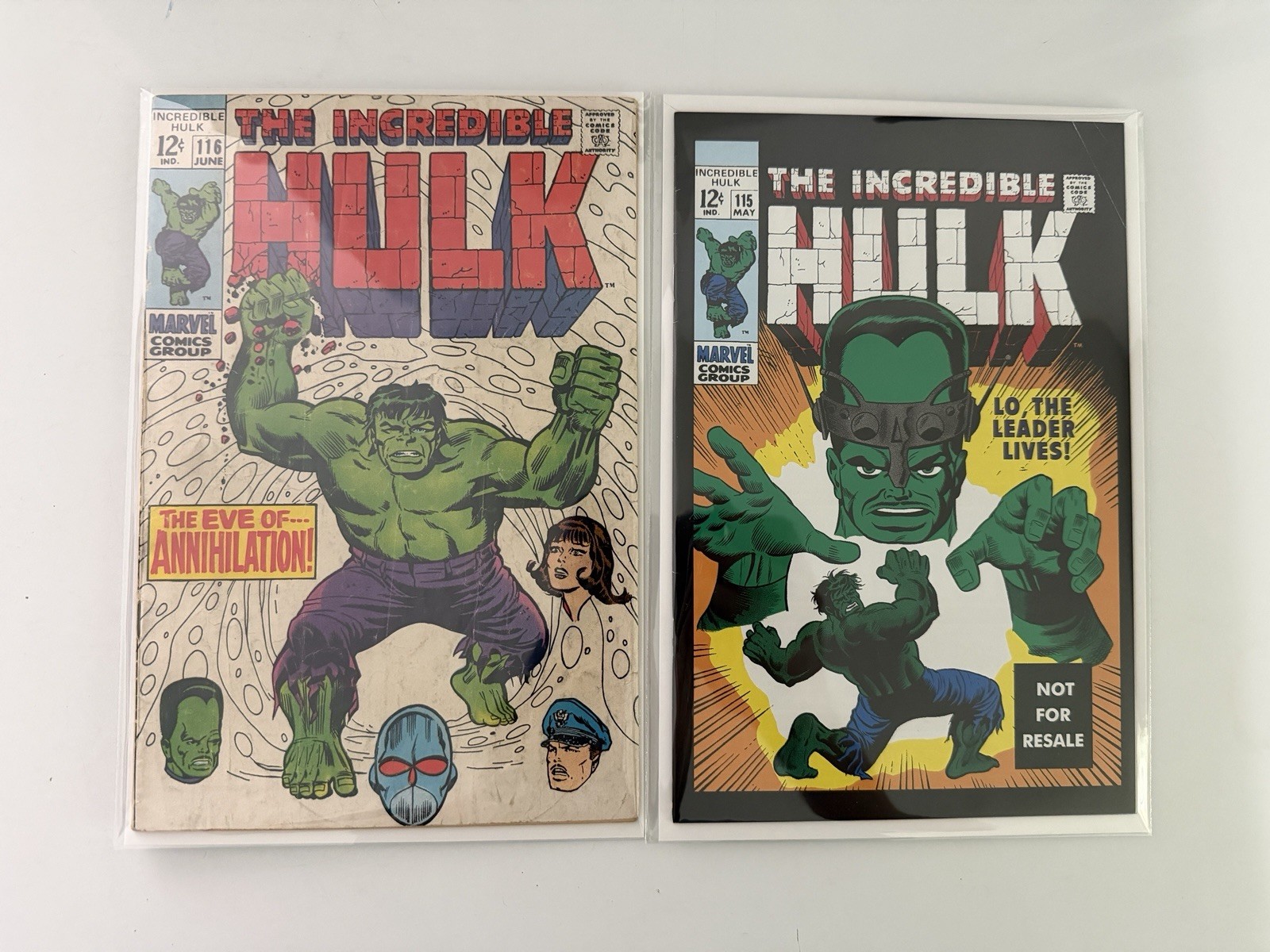 The Incredible Hulk 115 & 116 Marvel Comics