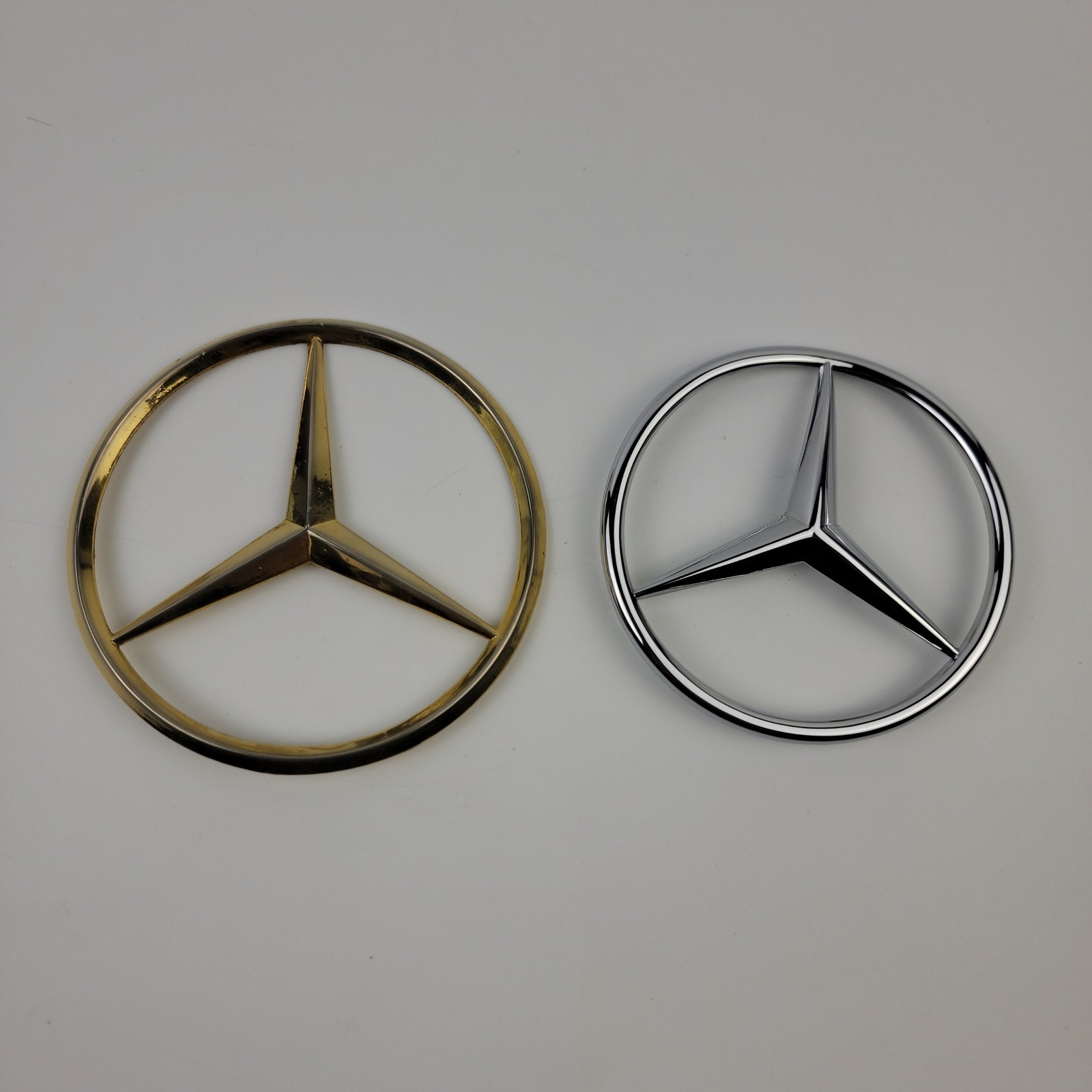 Mercedes Benz Trunk Star Emblems Gold and Silver 3.5\