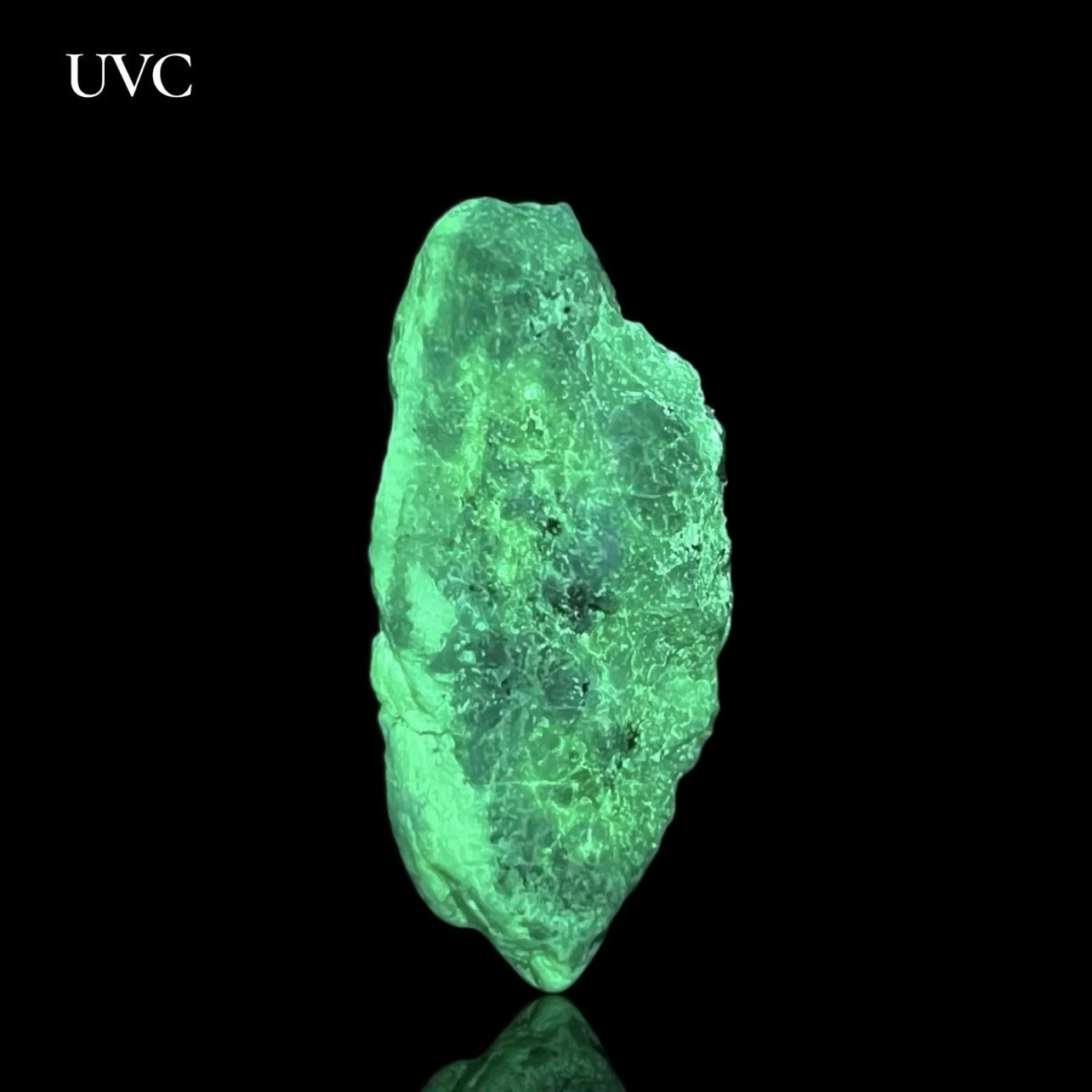 88 Ct Ultra Rare Fluorescent Bluish Green Sodalite Crystal W/Hyalite AFGHANISTAN