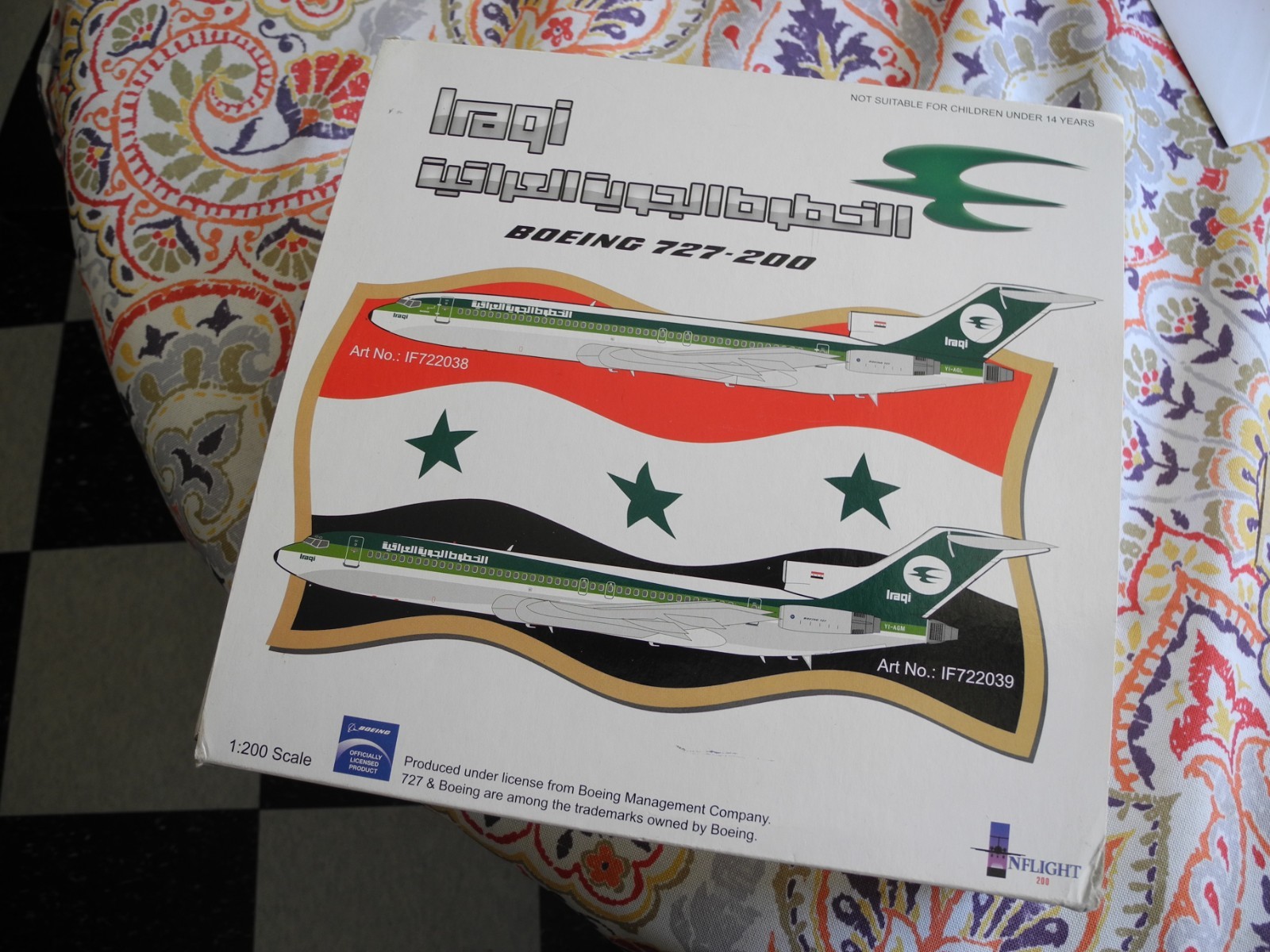 Super RARE Inflight 200 Boeing 727 Iraqi Airways, 1:200, 120 PRODUCED