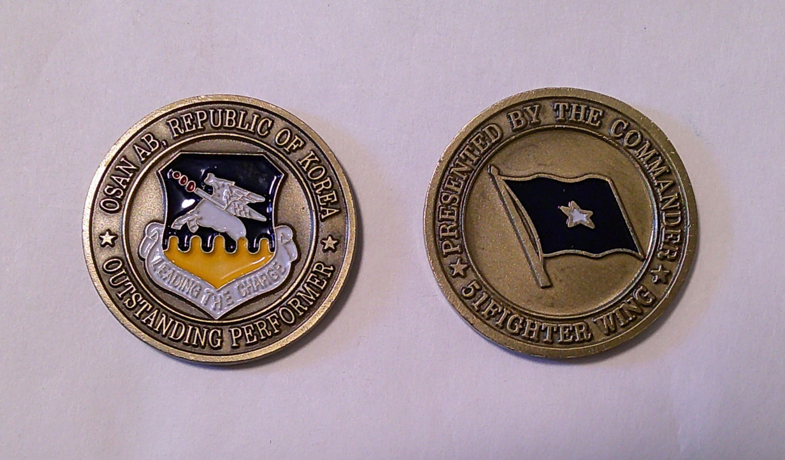 OSAN AB, REPUBLIC OF KOREA 51 Fighter Wing COMMANDER Challenge Coin USAF