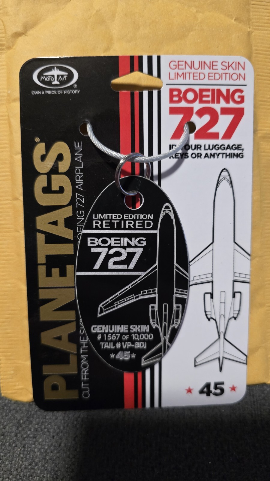 Trump Boeing 727 MotoArt Planetags Private Jet