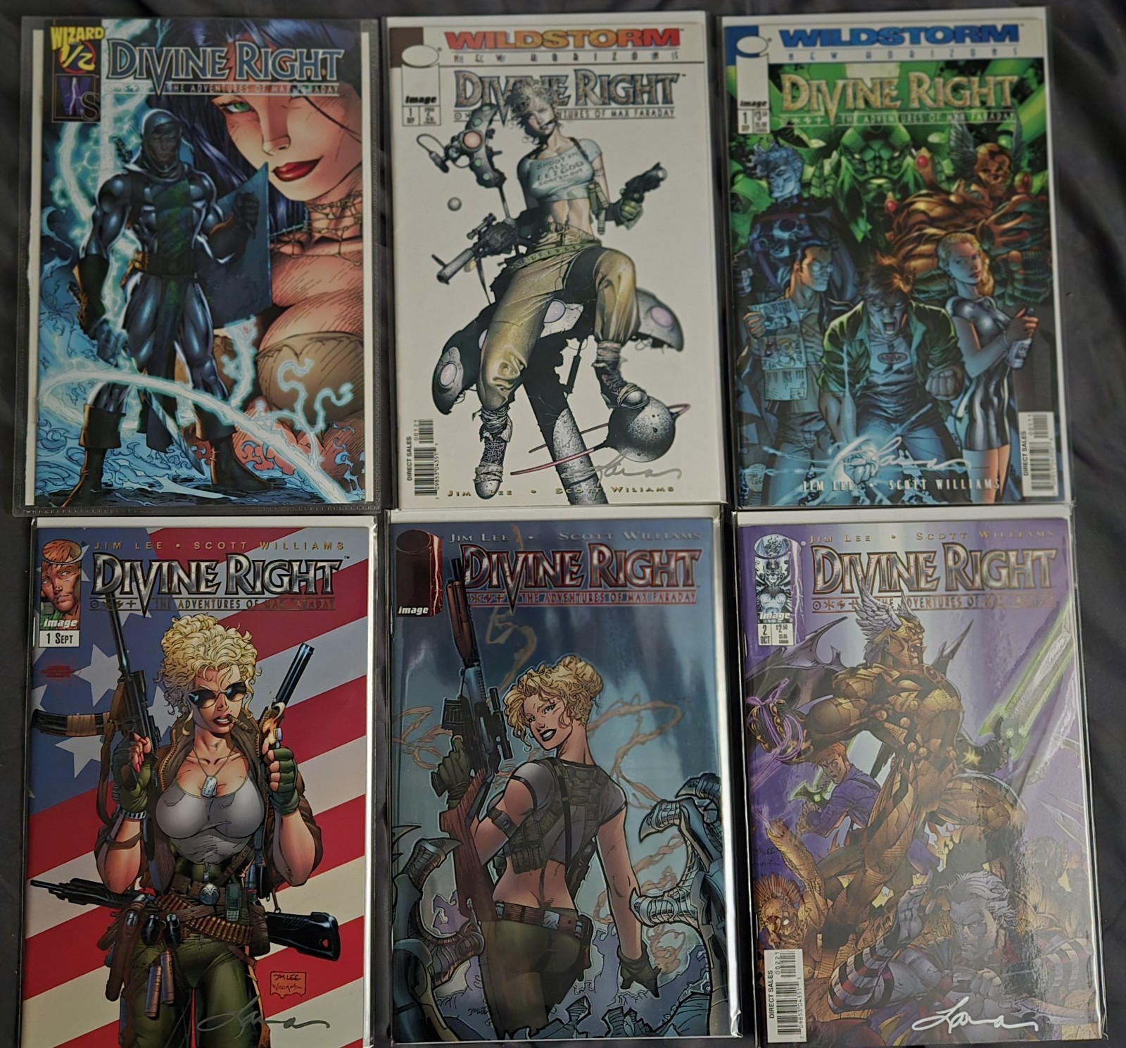 Divine Right Lot 1, 2, 3, 5 Signed  Wildstorm