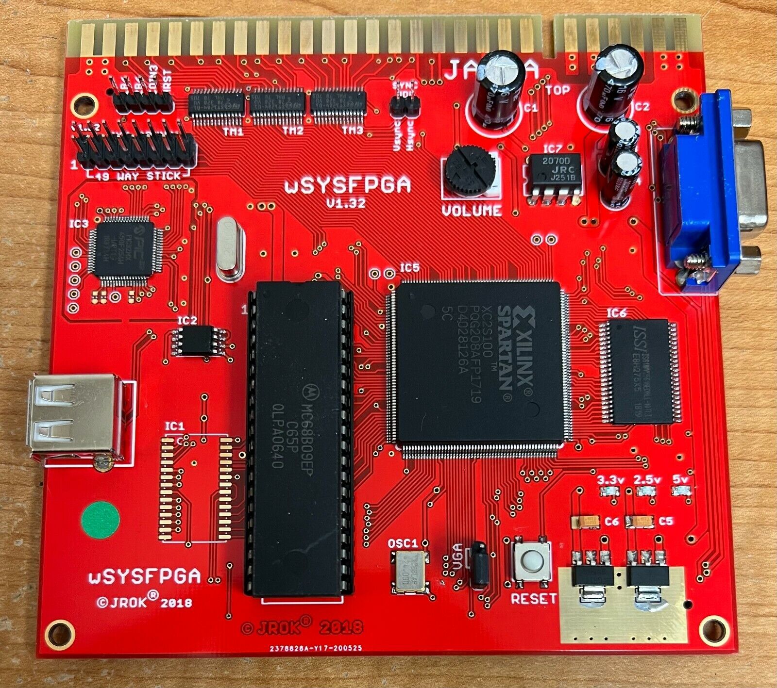 NEW JROK Multi Williams wSYSFPGA JAMMA PCB Robotron Joust Defender Sinistar