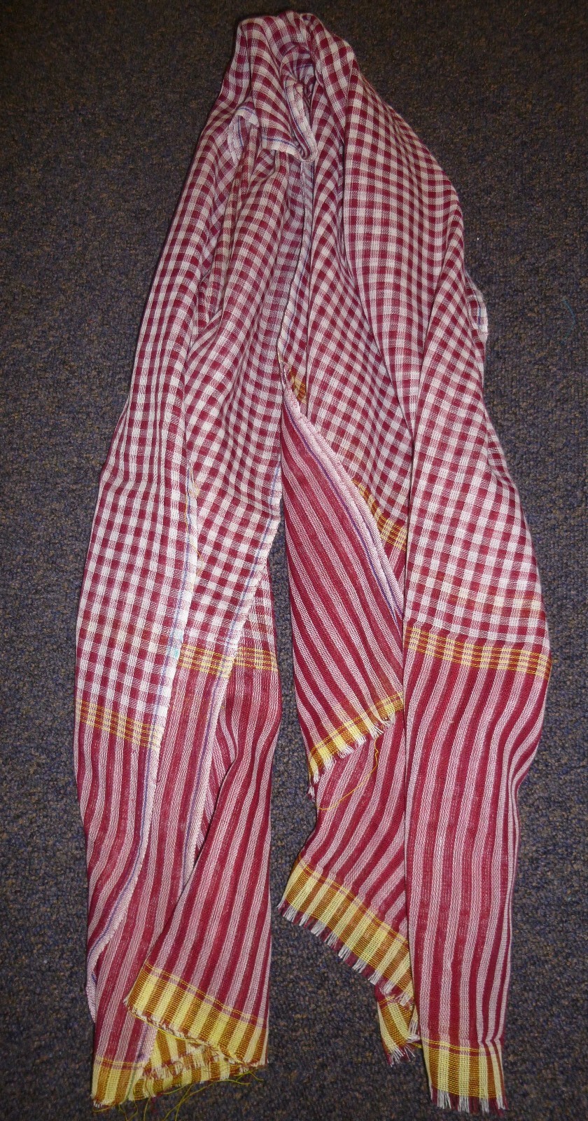 KHMER ROUGE SCARF - CAMBODIA 1960\'s - Vietnam War - PHNOM PENH OP\'S - NOS, KRAMA