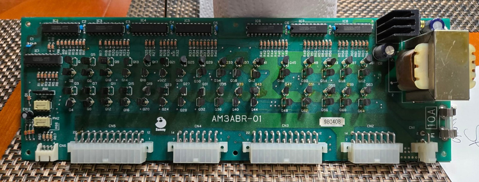 Sammy Sports arena prize game WORKING I/O Lamp pcb board