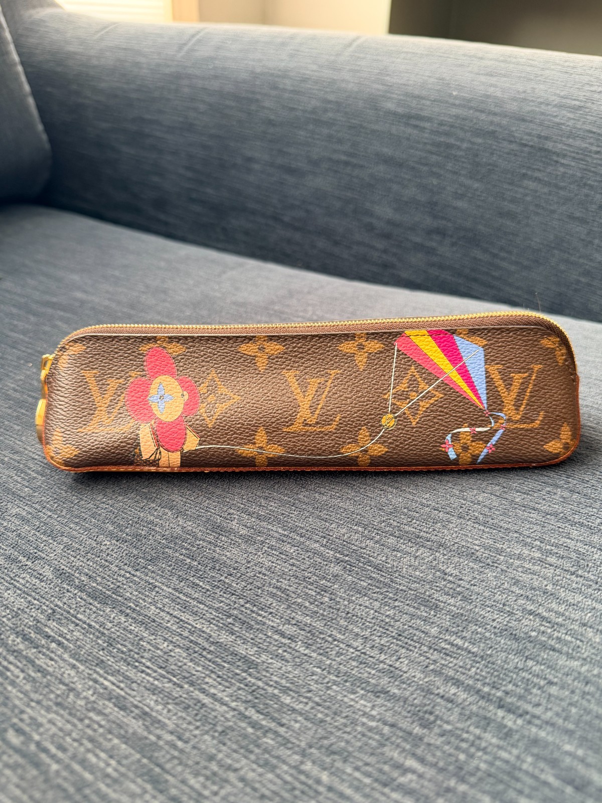 Louis Vuitton 2019 Monogram Christmas Animation Tokyo Elizabeth Pencil Pouch
