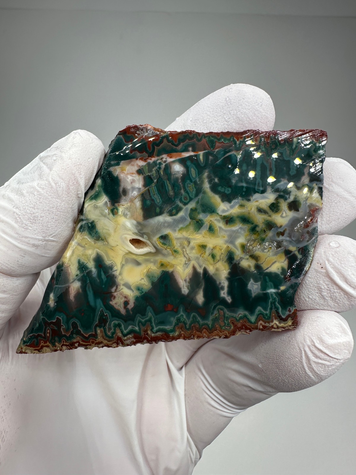 PREMIUM SPECIMEN__RARE Idaho Sunset Jasper / Agate Slab - Lemhi County, Idaho