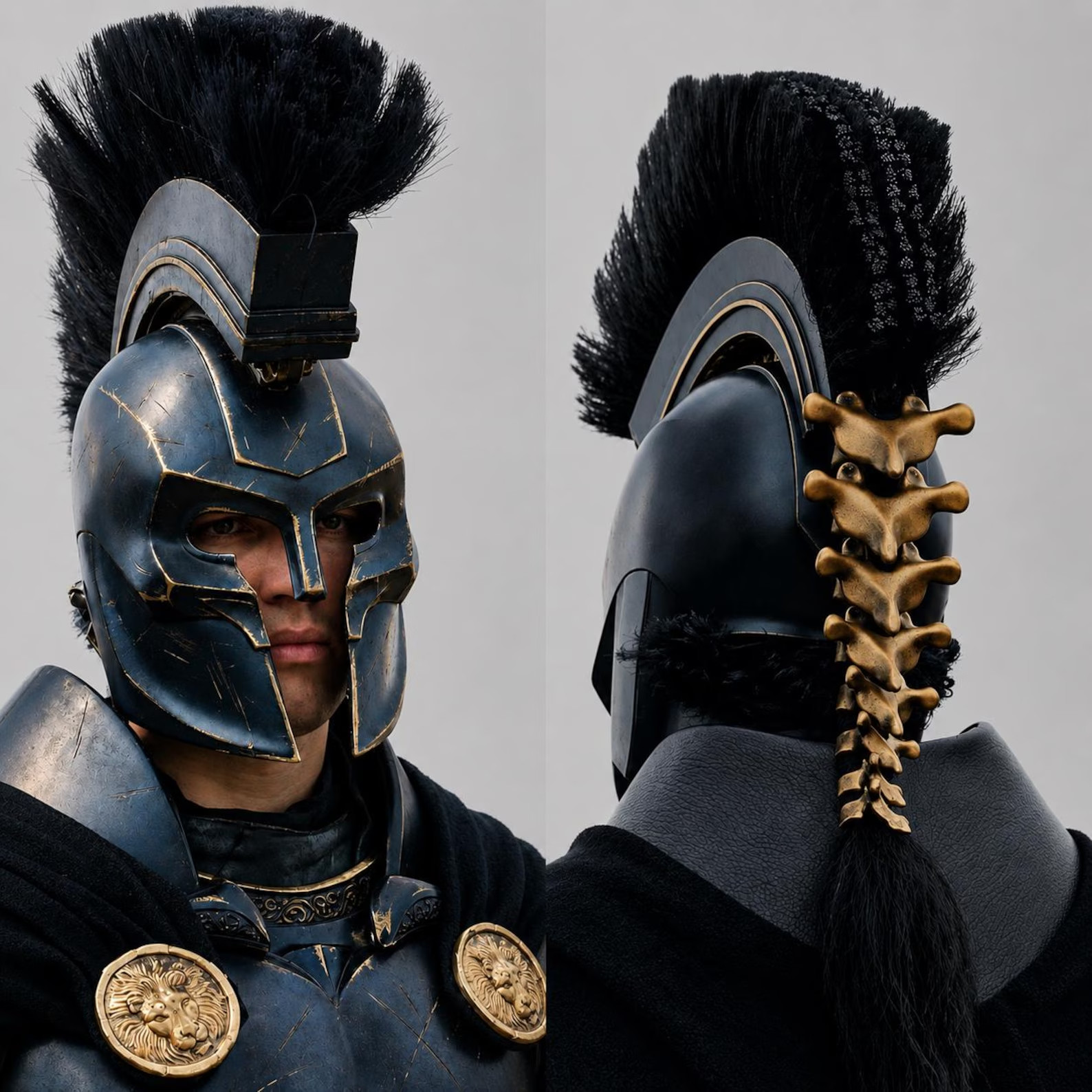 Handmade Agamemnon Inspired Helmet Greek Warrior Armor, The Odyssey Helmet