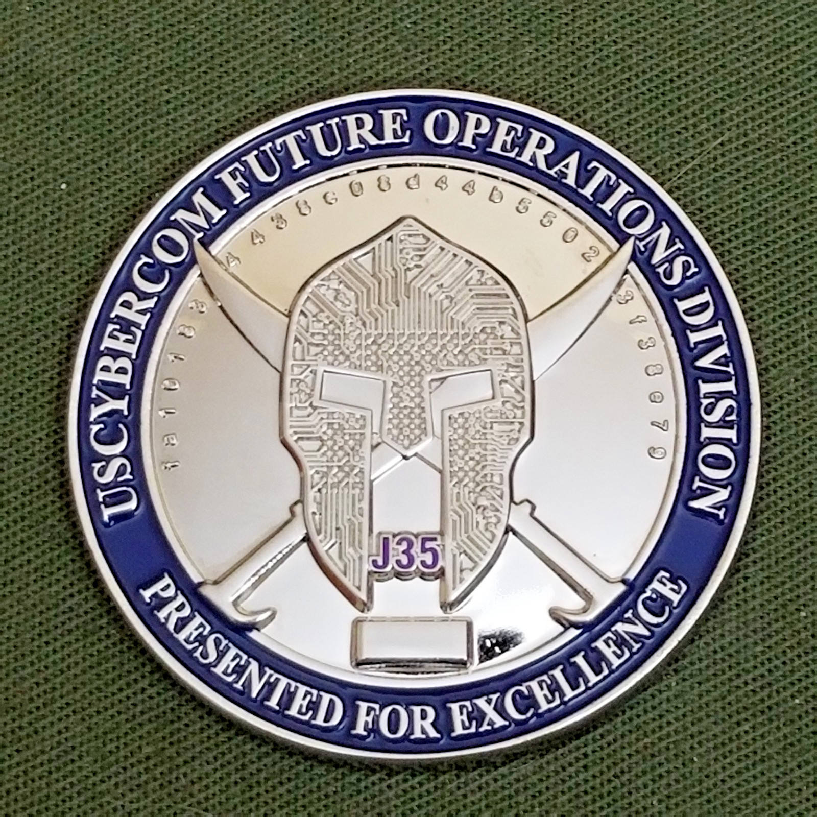 NSA, US CYBERCOM FUTURE OPERATIONS DIVISION J35, CHALLENGE COIN