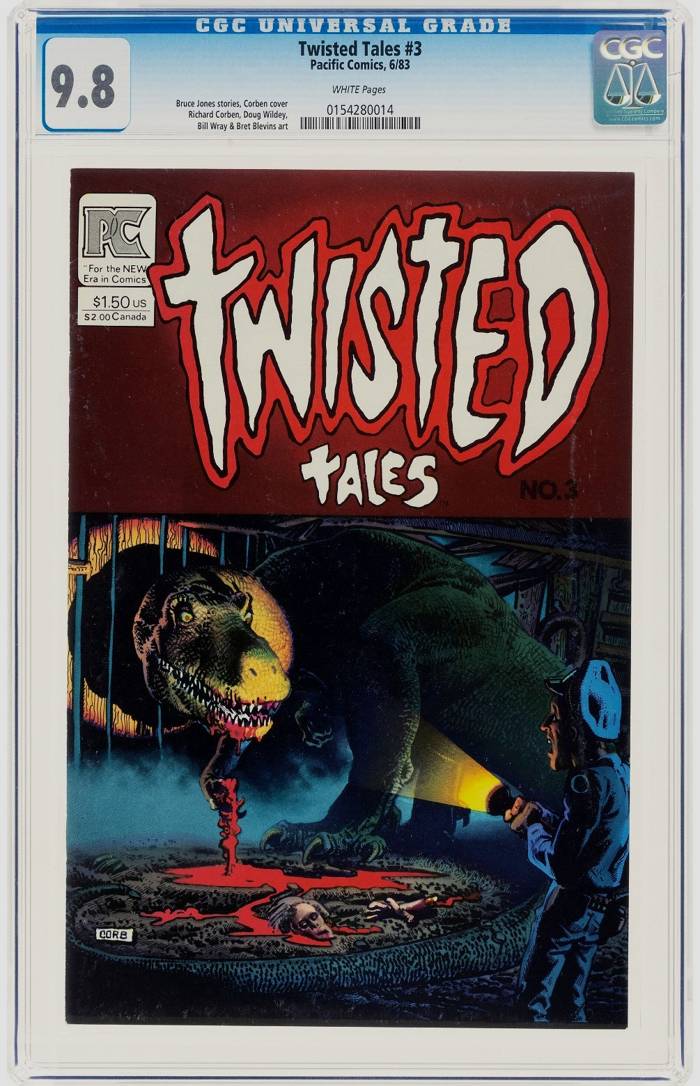 Twisted Tales #3 1983 Pacific Comics CGC 9.8 Finest Known Corben Cover TOP POP