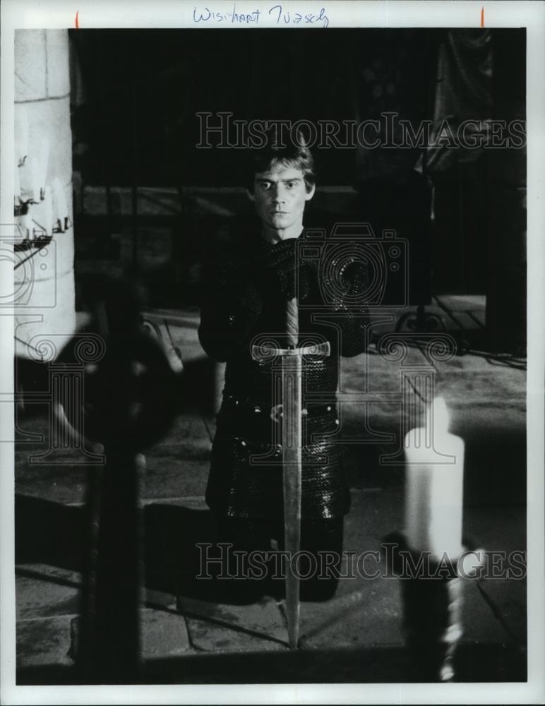 1982 Press Photo Anthony Andrews in the title role of Ivanhoe, on CBS.