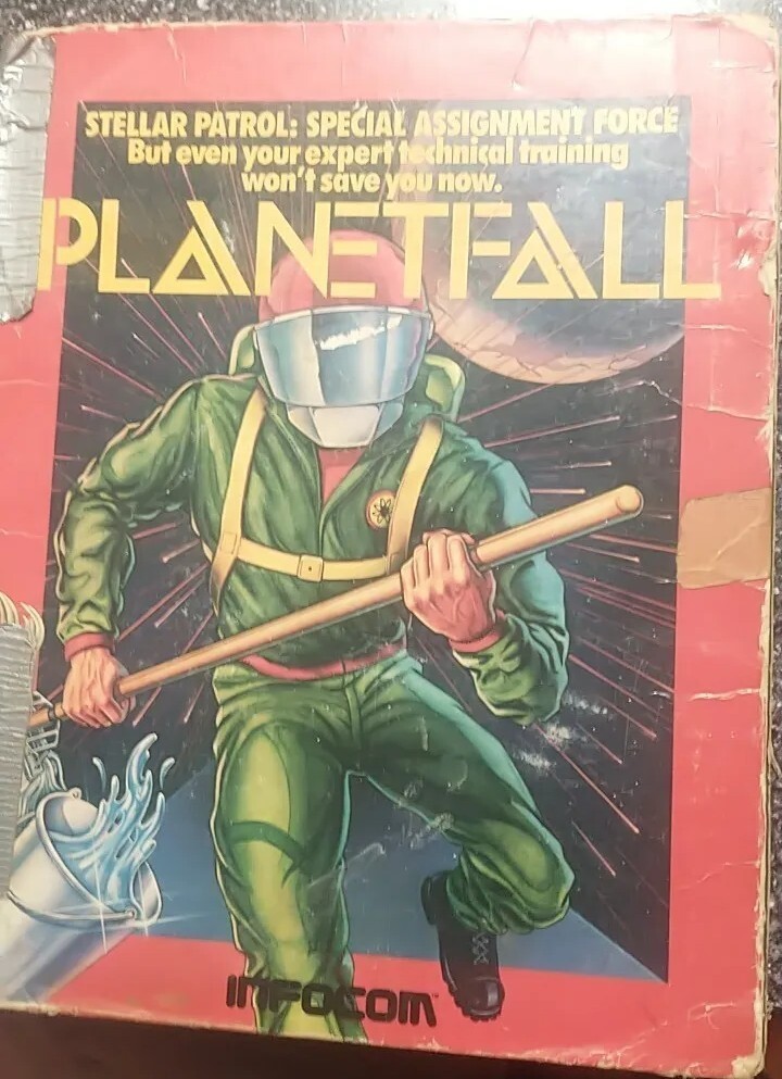 1983 PLANETFALL INFOCOM VINTAGE PC GAME TRS80 RADIO SHACK FOLDER