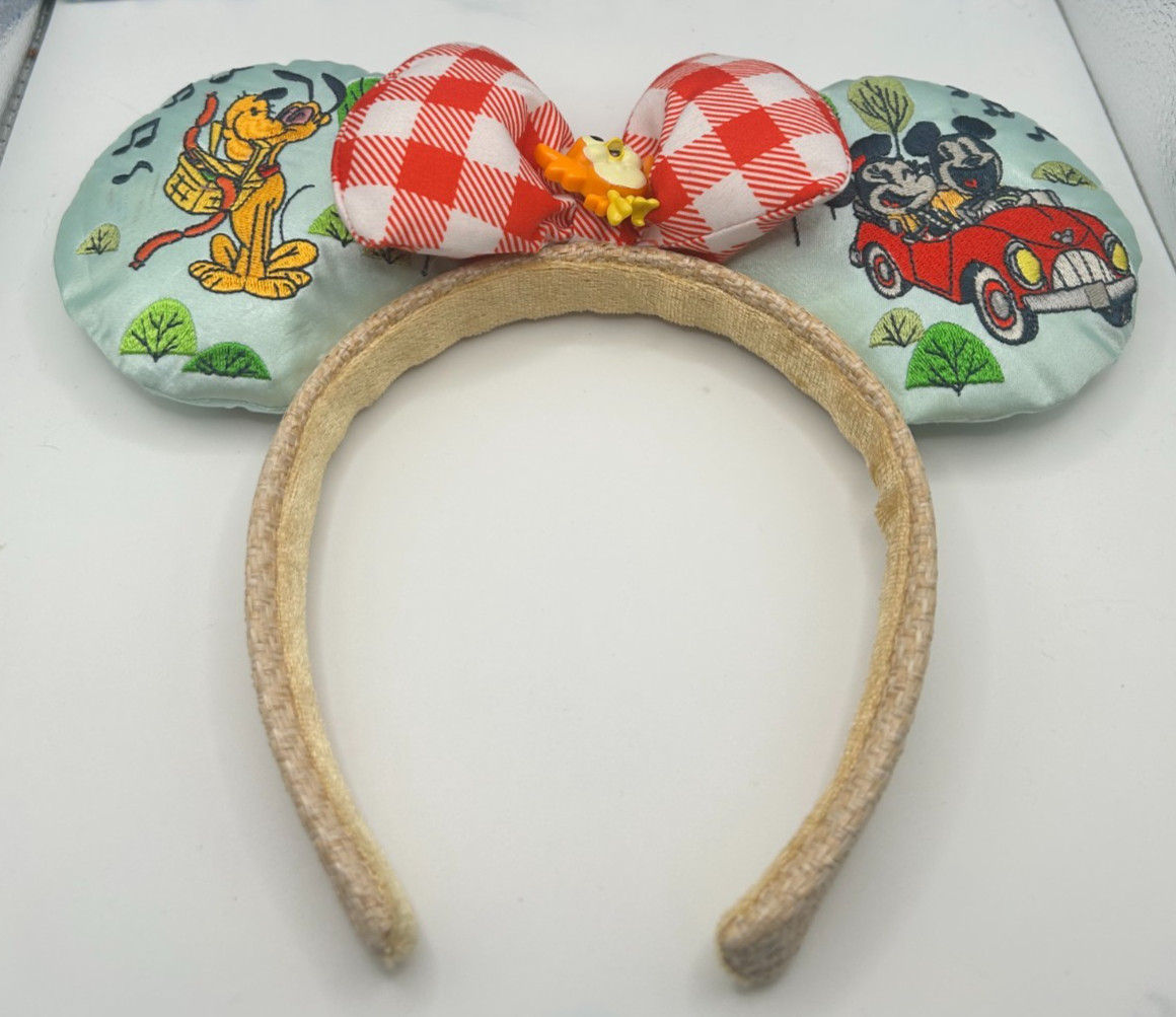 BNWT Disney Parks Mickey and Minnie's Runaway Railway Ears Headband Adult Chuuby