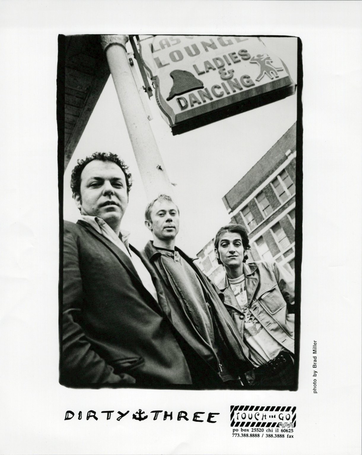 Dirty Three Silver Gelatin Print 1990s Band Press Photo Touch and Go Records
