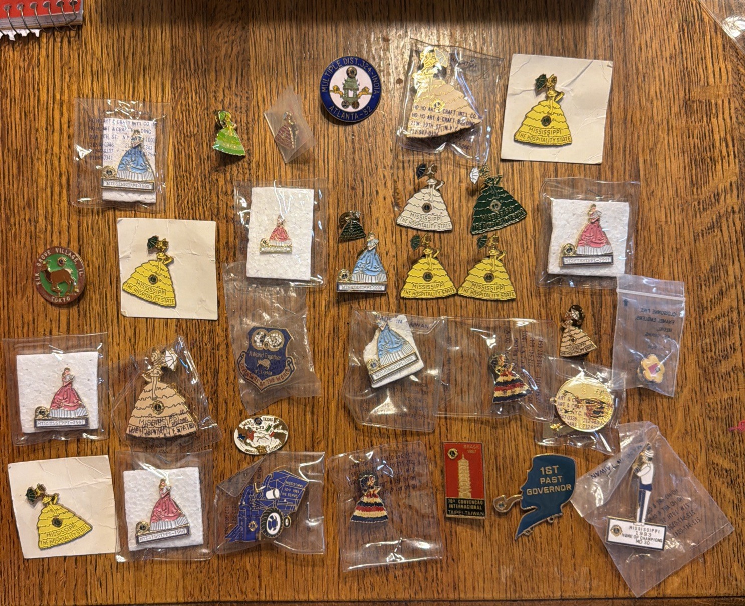 Various Lions Club International Pins