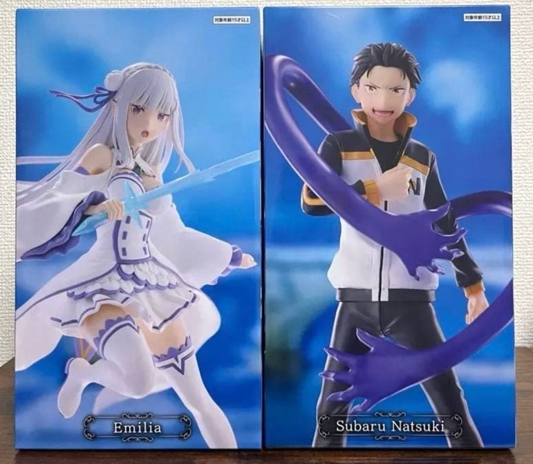 Re:ZERO Starting Life in Another World Emilia & Subaru Set JAPAN NEW