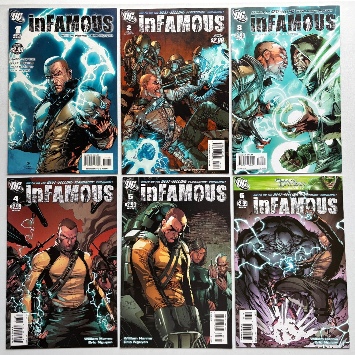 INFAMOUS #1-6 Complete Set / DC 2011 / 1ST APP IN COMIC PLAYSTATION PS3