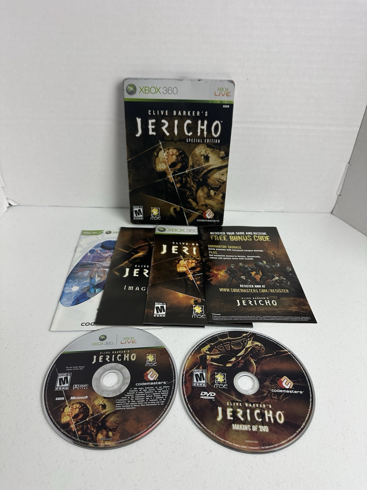 Clive Barker\'s Jericho Special Edition (Xbox 360) (CIB W/ CD AND ALL INSERTS)