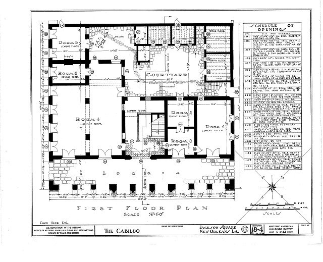 The Cabildo,711 Chartres Street,New Orleans,Orleans Parish,LA,Louisiana,HABS,20