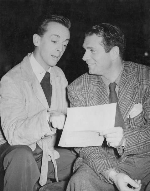 Australian Ballet Dancer Robert Helpmann Goes Over The Script 1951 OLD PHOTO