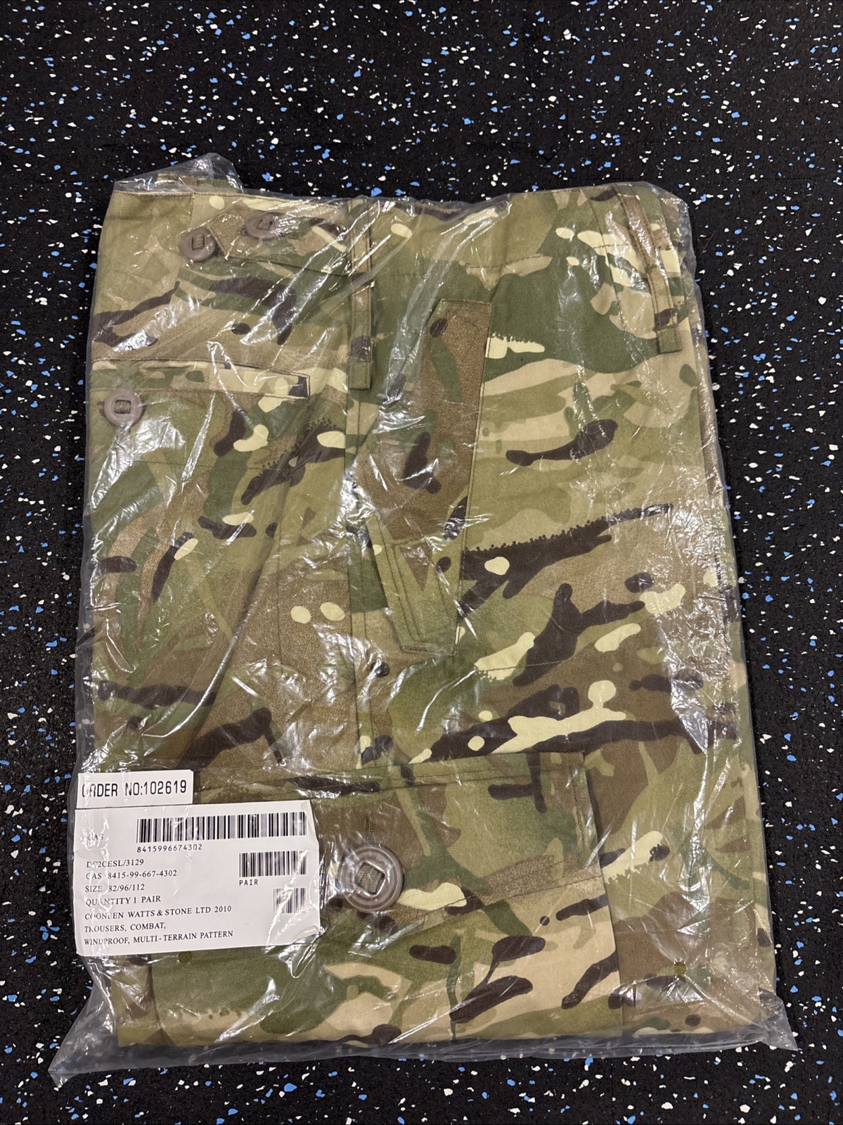 NOS MTP 2010 First Issue \'Operation Herrick\' British Army Windproof Trousers: XL