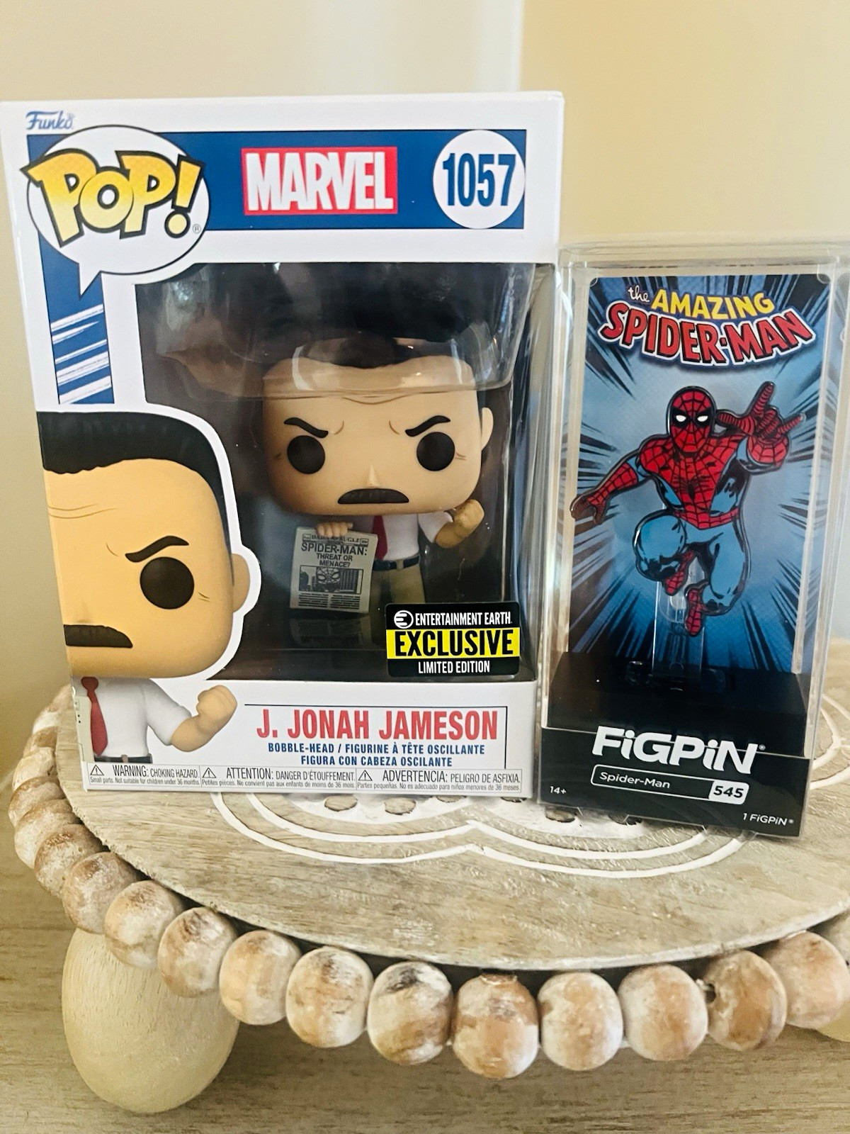 Get both Funko Pop Marvel J. Jonah Jameson #1057 Entertainment Earth Exclusive 