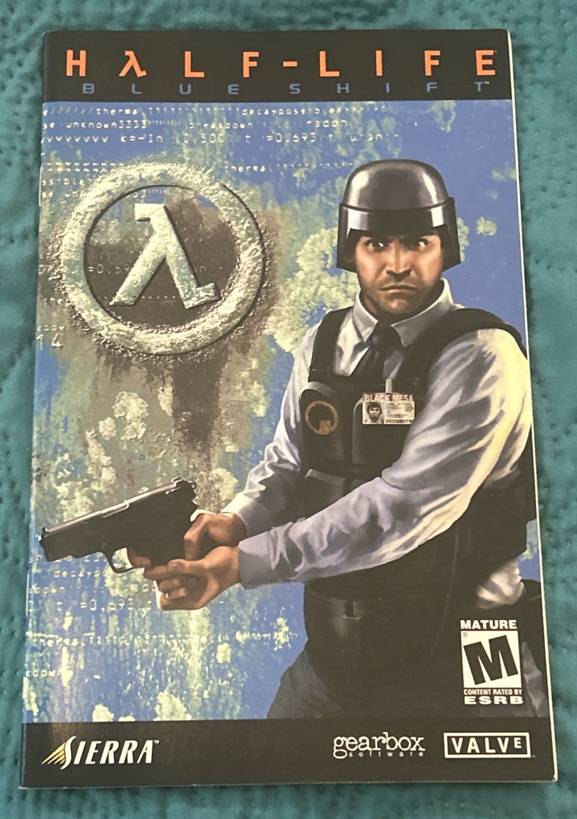 2001 PC Sierra Half-Life: Blue Shift INSTRUCTION MANUAL ONLY