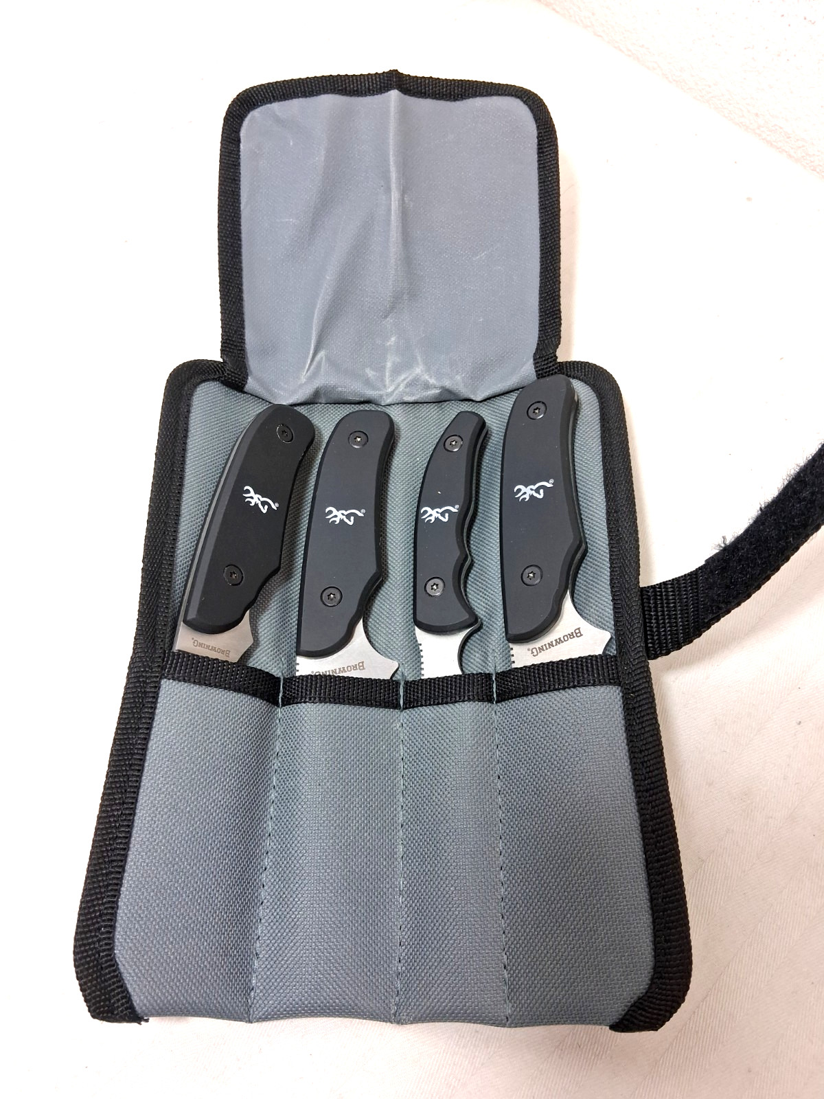 BROWNING ROCKY MOUNTAIN ELK FOUNDATION KNIFE SET WITH POUCH