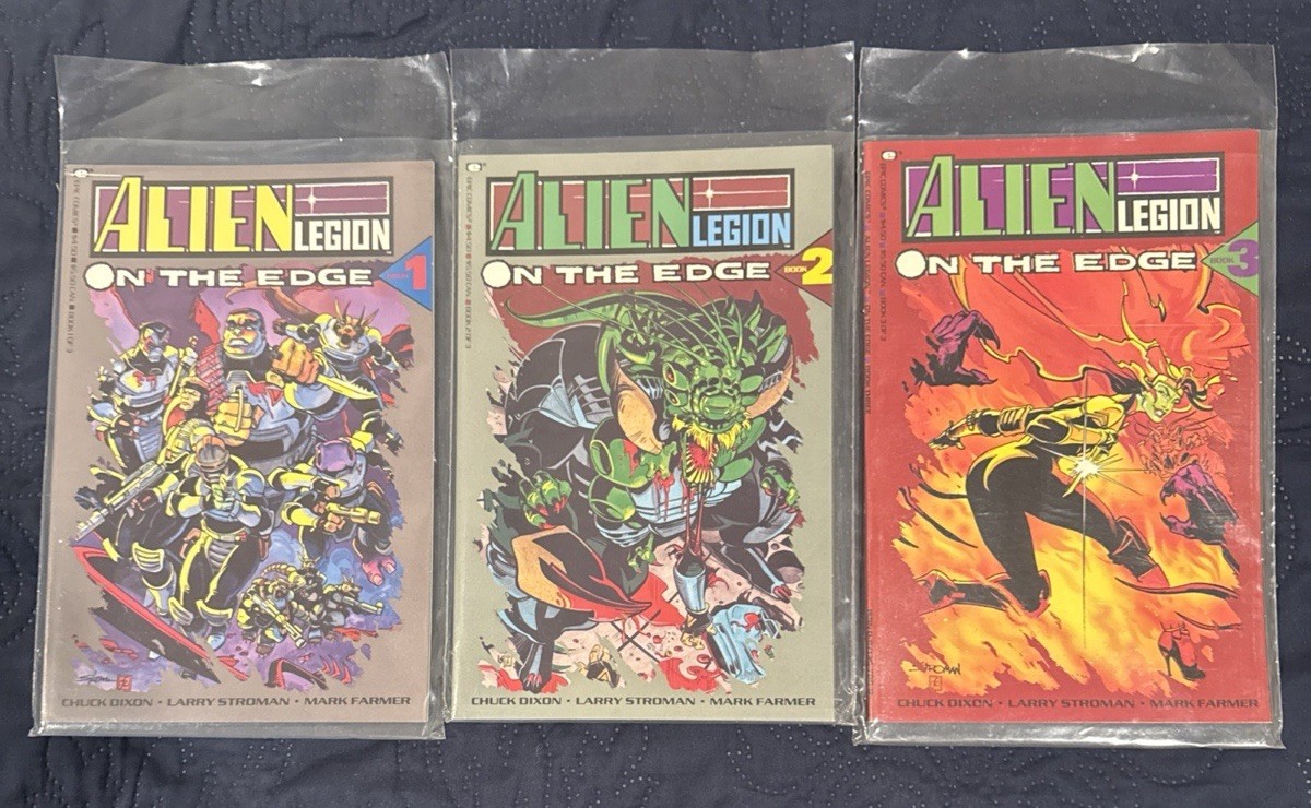 ALIEN LEGION ON THE EDGE (1990) 3 ISSUE COMPLETE SET 1-3  MARVEL COMICS