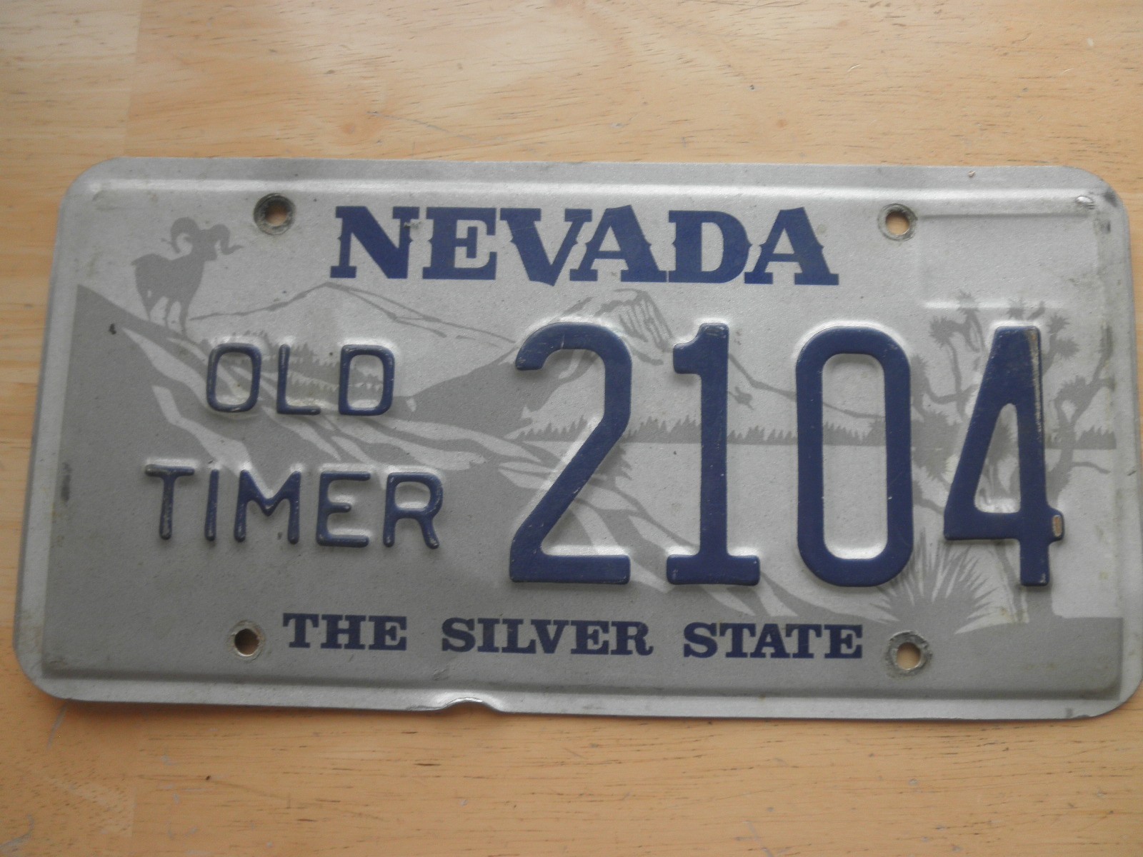 Nevada License Plate Expired- Old Time 2104