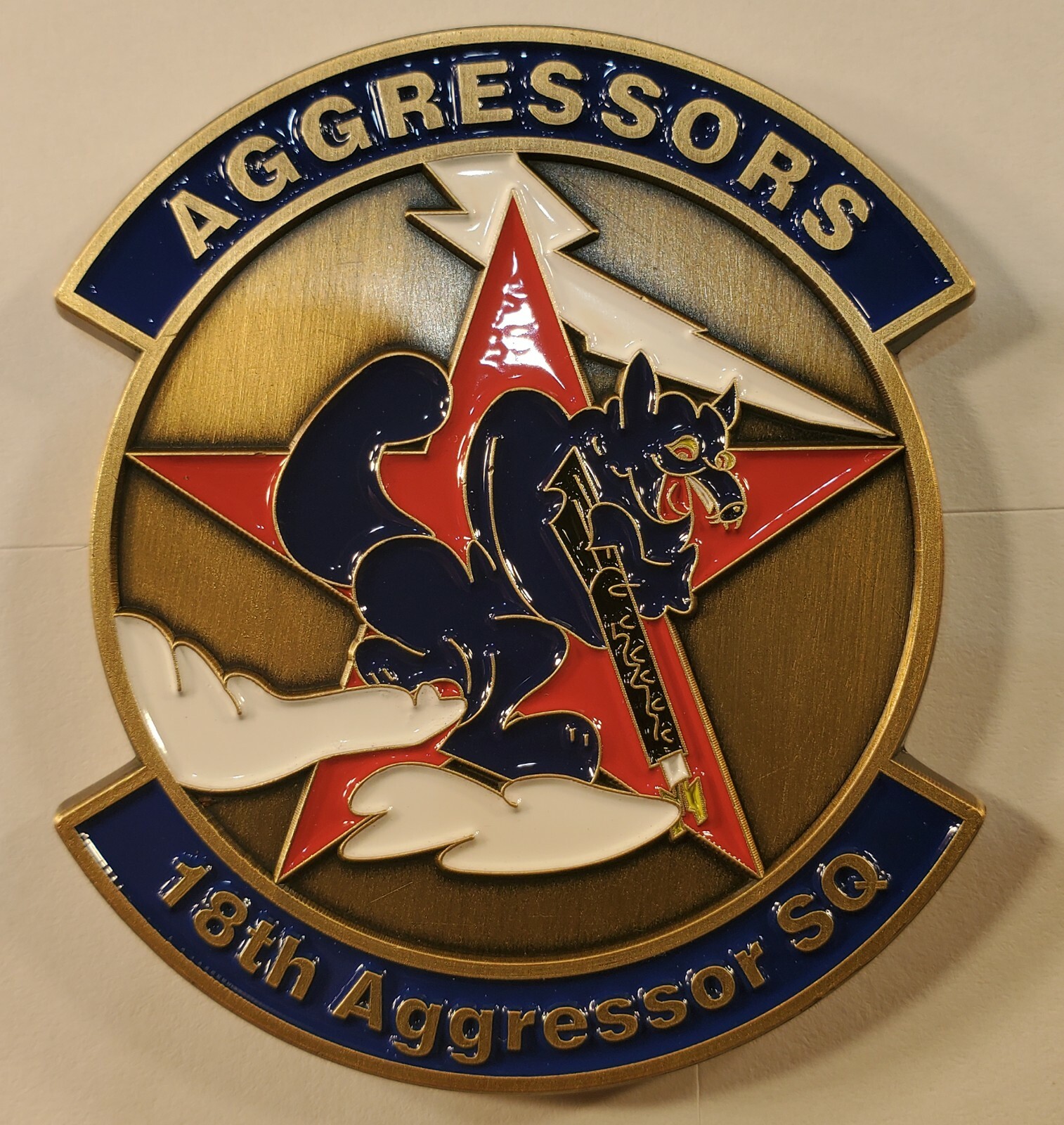 US Air Force 18th Aggressor Squadron F-16  Commemorative Challenge Coin 2