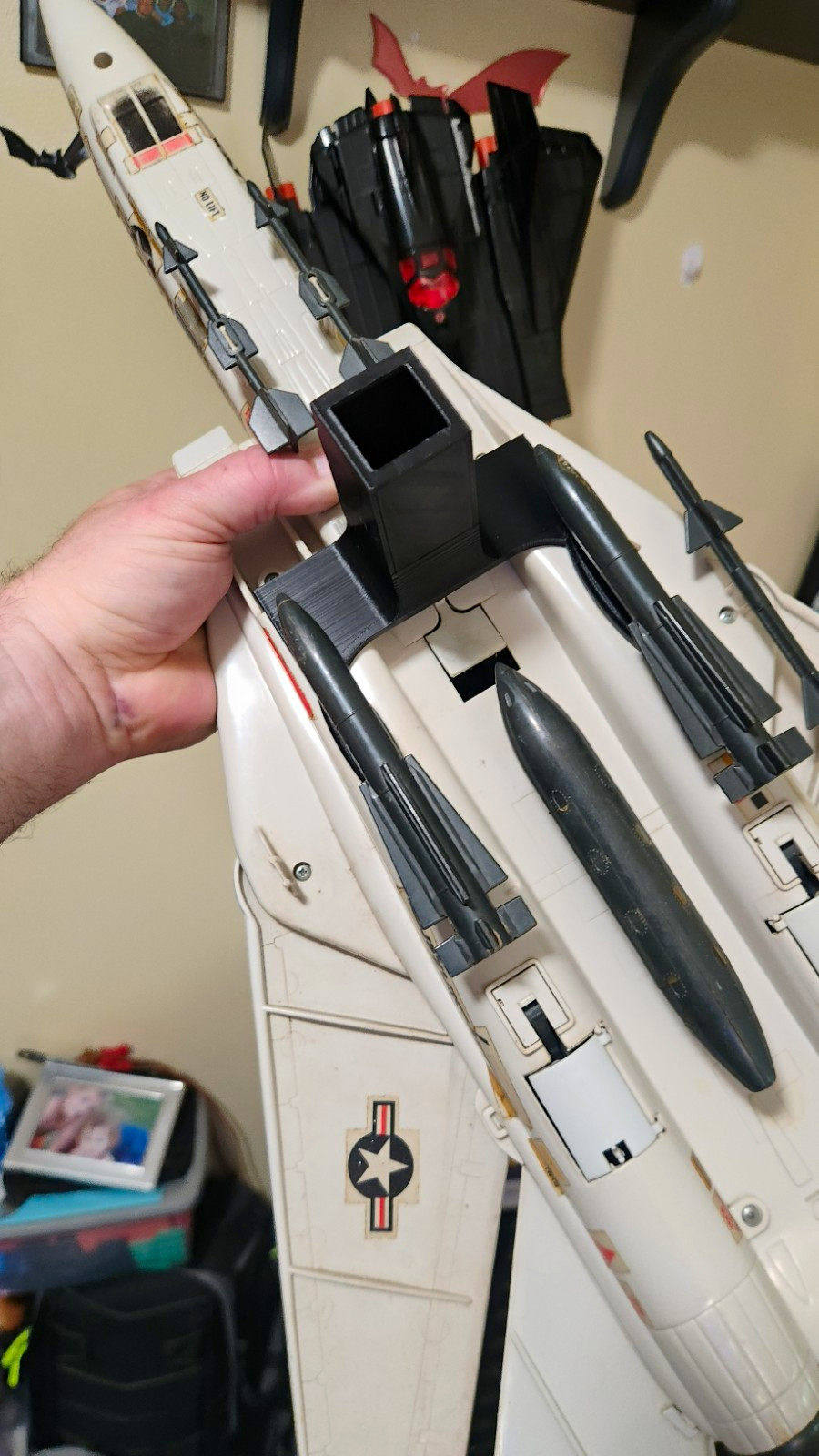 Gi joe Vintage Skystriker 3d Printed Wall Display