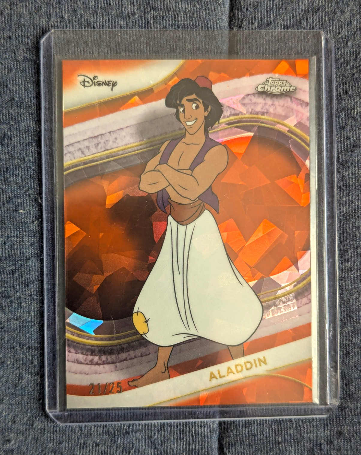 Topps 2025 Chrome Sapphire Disney #184 Aladdin /25