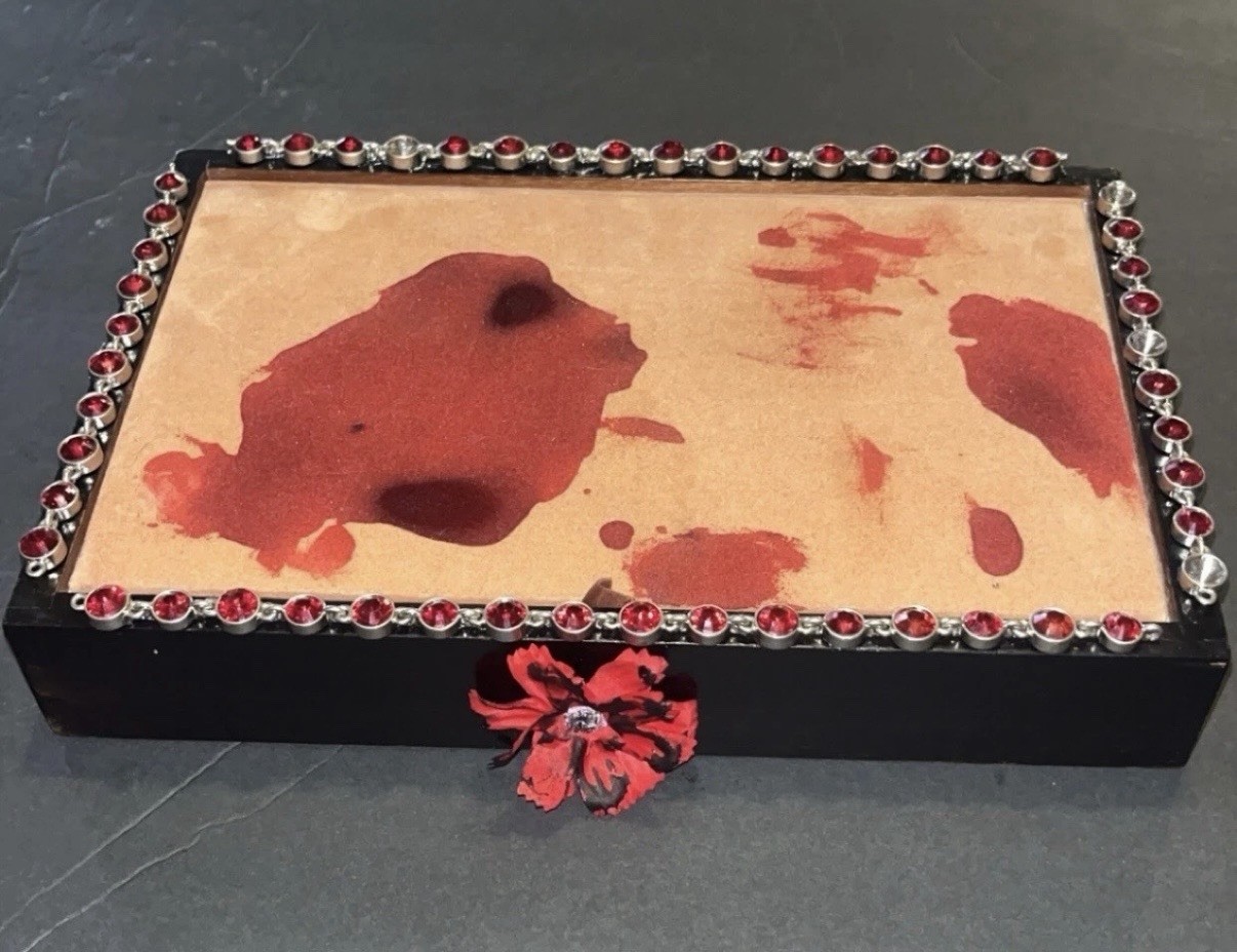 Bloody Murder Creepy Jewelry Box OOAK Gothic Horror Oddity