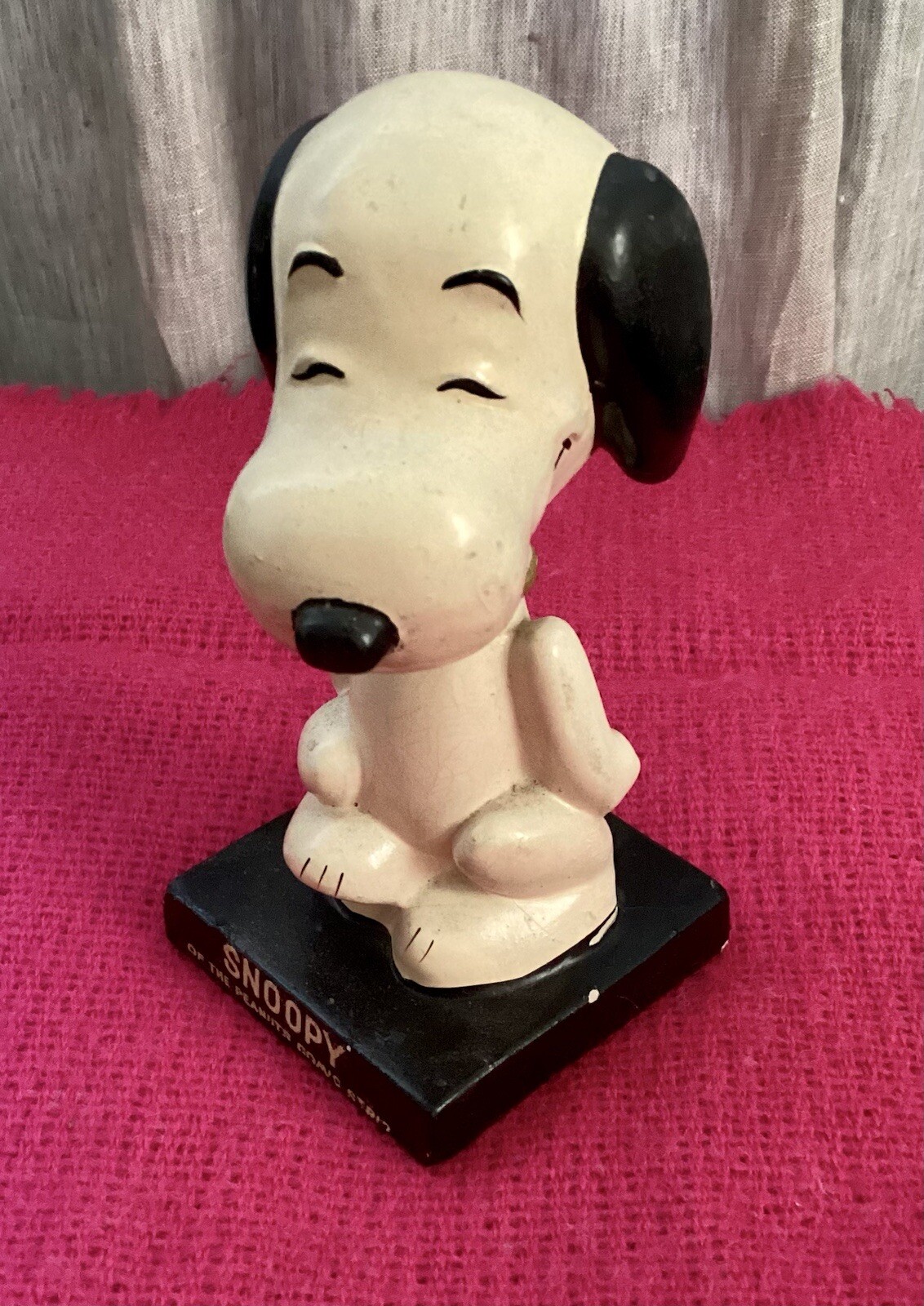 Genuine Vintage Lego Snoopy Nodder Bobblehead Bobble Head 1950s Original Label