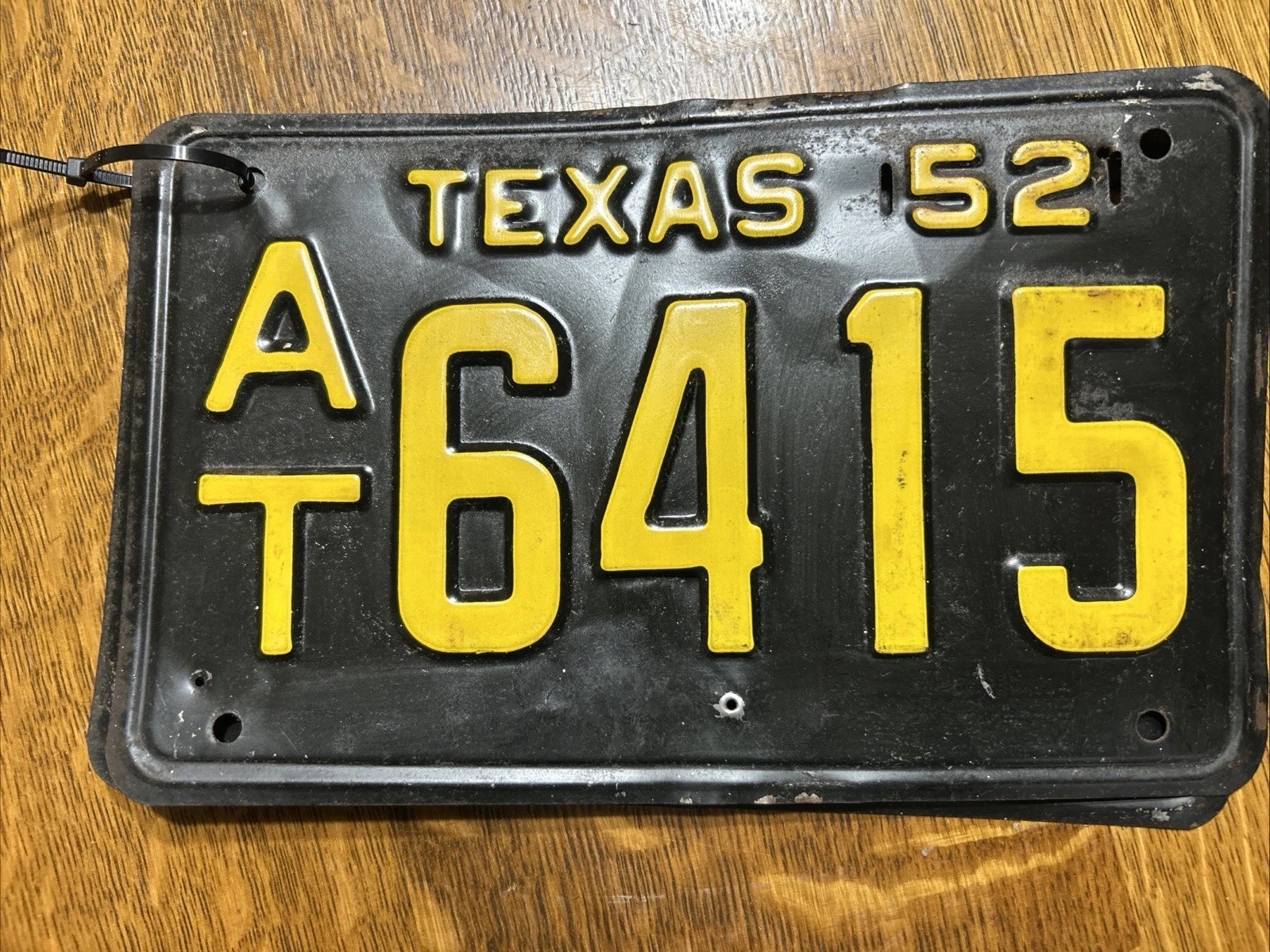 1952 Texas license plates