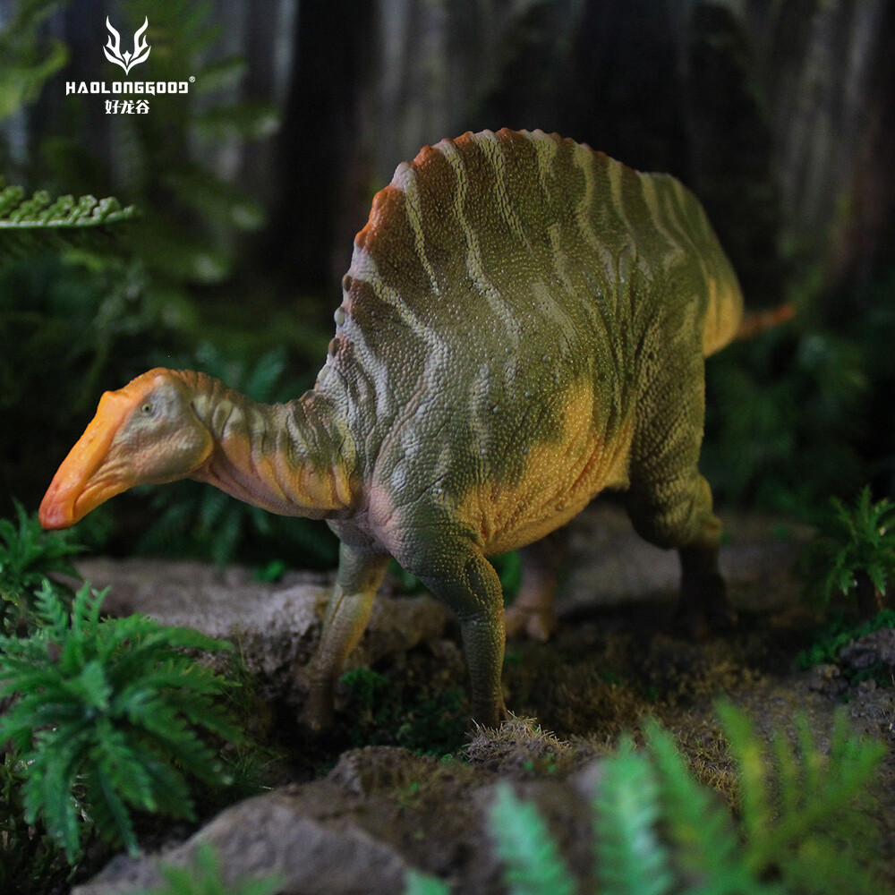 HAOLONGGOOD Ouranosaurus Dinosaur Model PVC Figure Display Green IN STOCK